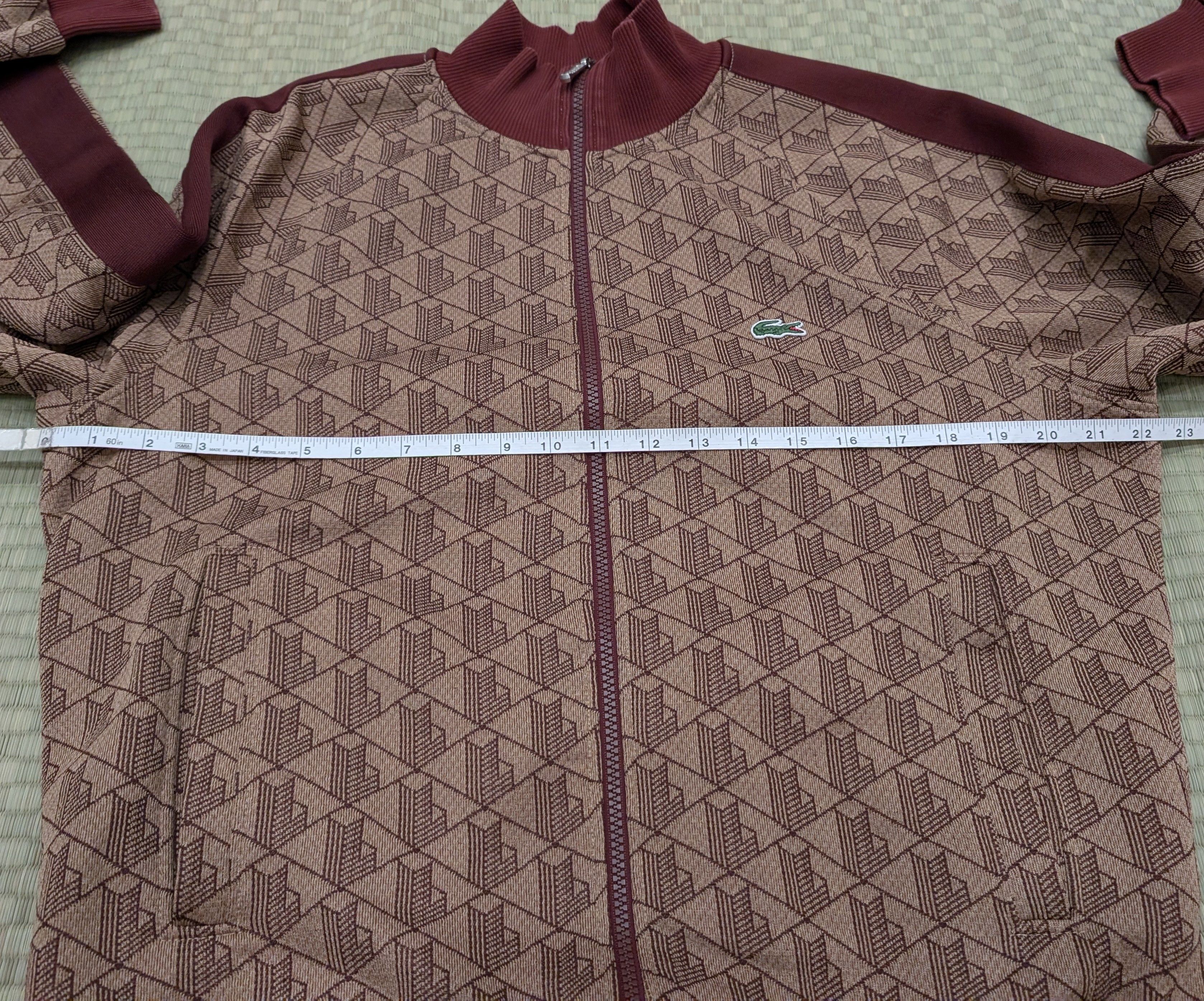 Lacoste Lacoste Live Monogram Zip Up Sweatshirt Made in Portugal Size US L / EU 52-54 / 3 - 5 Thumbnail