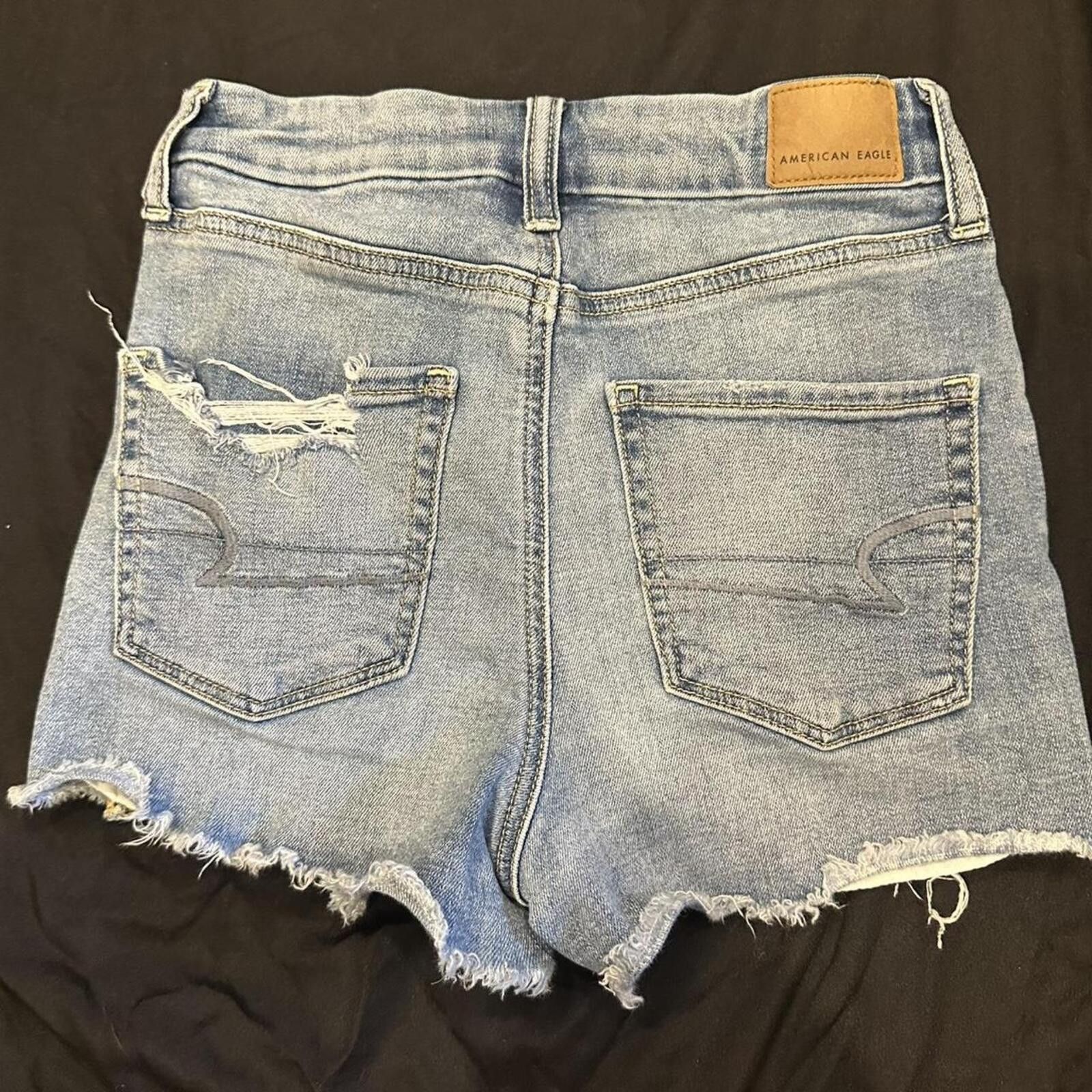 American Eagle Outfitters American Eagle Women's Blue Denim Shorts Size 25" / US 0 / IT 36 - 2 Thumbnail