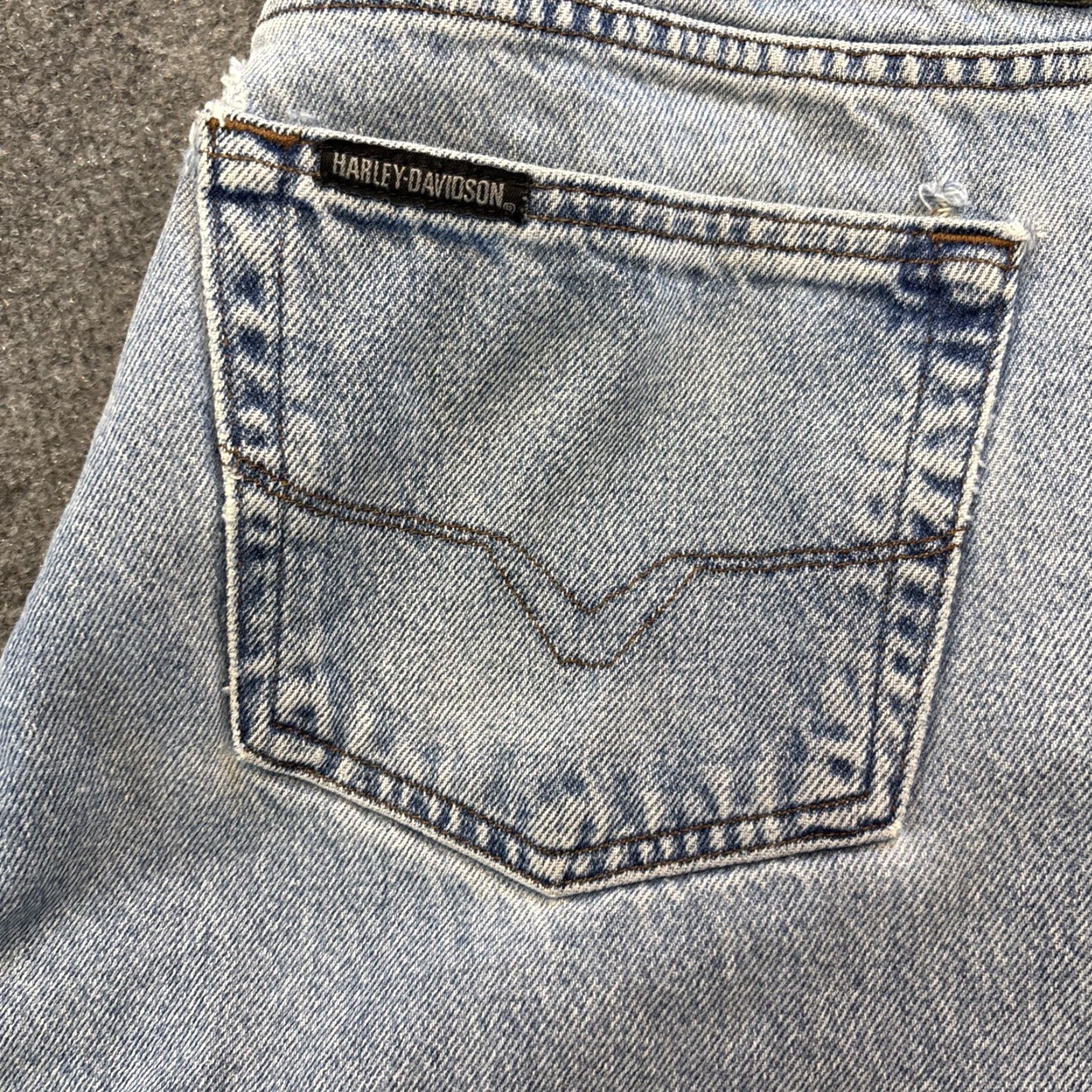 Harley Davidson Harley-Davidson Jeans Harley-Davidson Original Denim Blue 100% Cotton Bootcut Jeans 38x30 Mens Regular Twist Pockets Vintage No Size US 38 / EU 54 - 3 Thumbnail