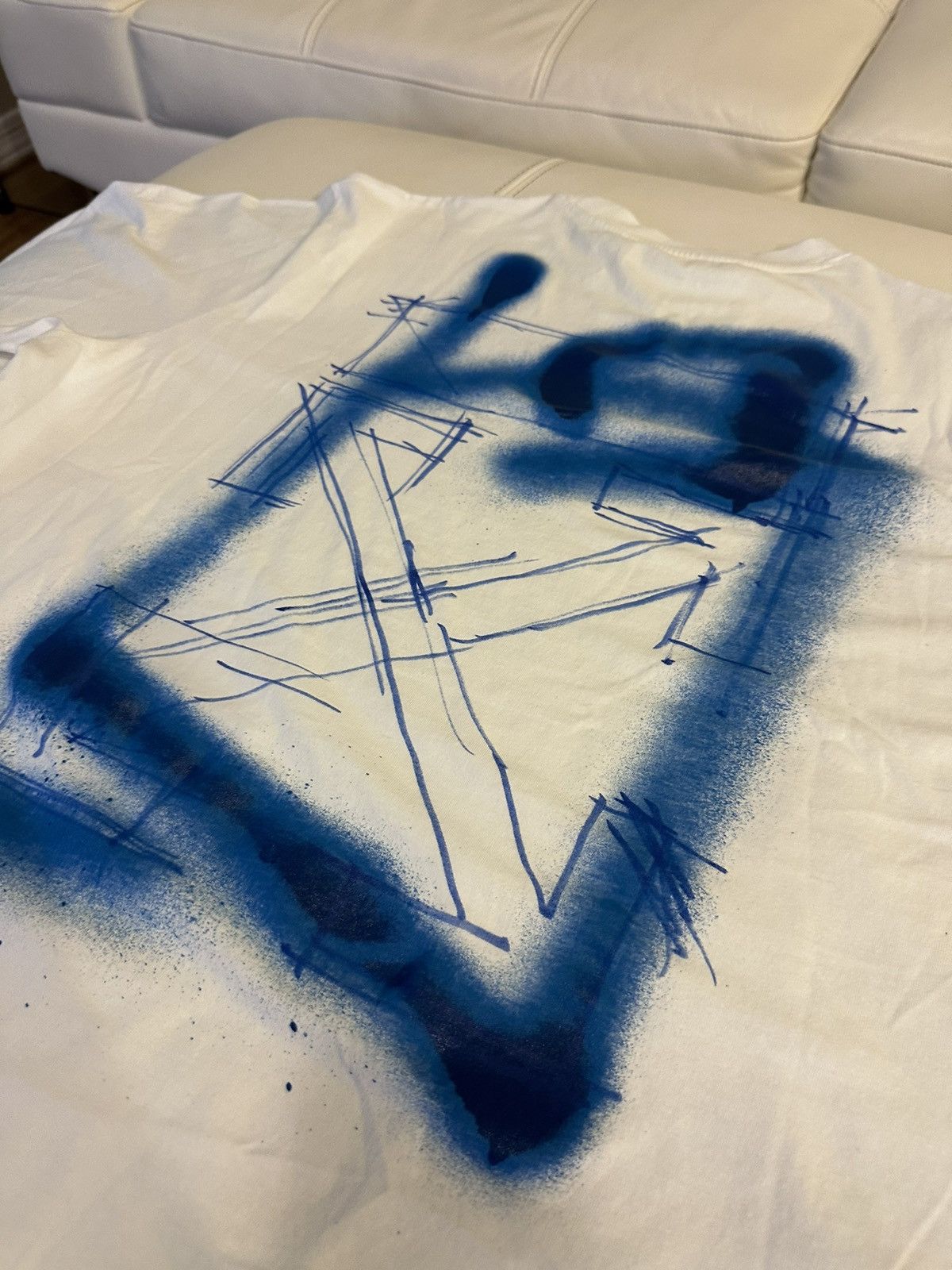 Off-White Off White Graffiti Logo Tee Size US L / EU 52-54 / 3 - 14 Thumbnail