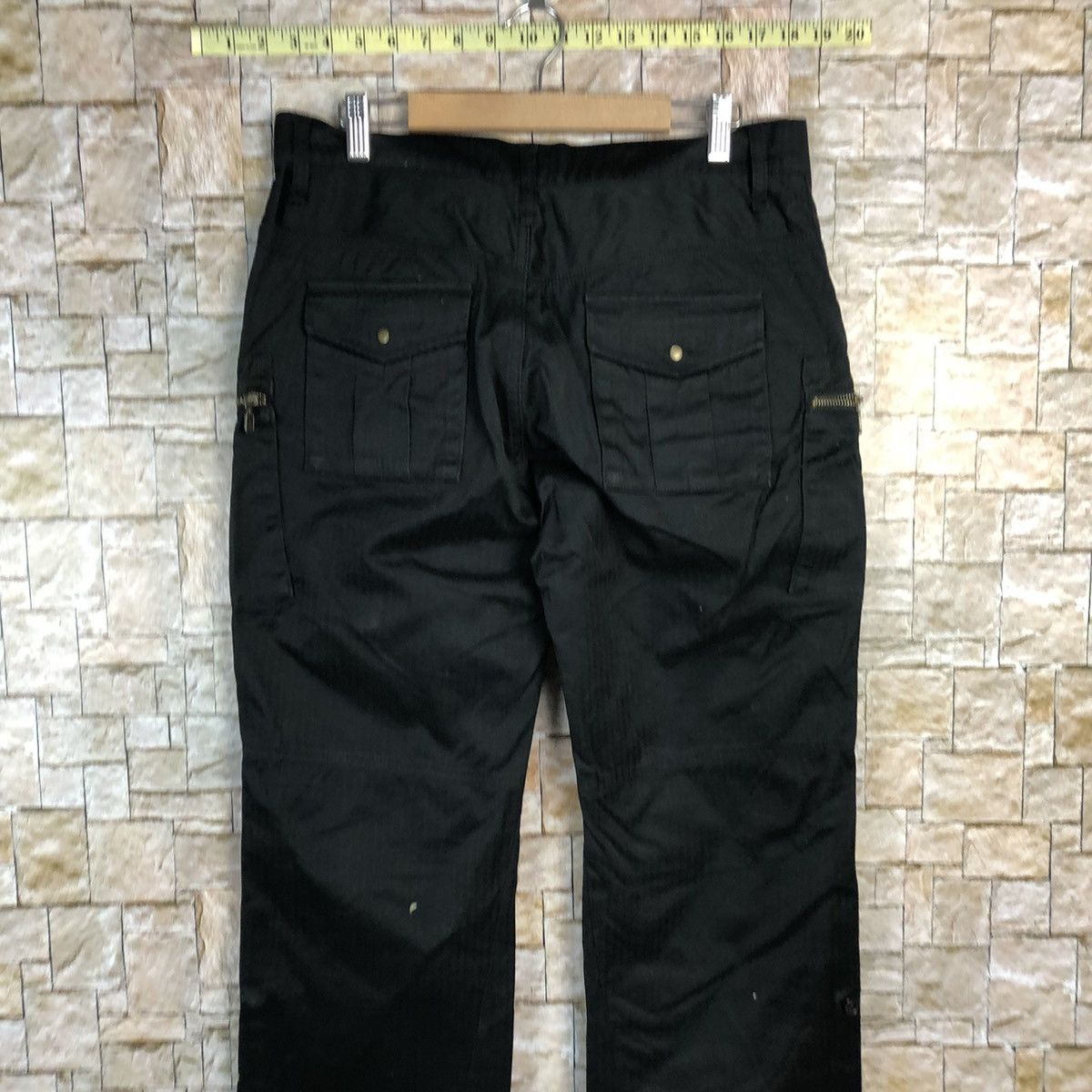 Japanese Brand Klein Plus Black Cargo Multipocket Pants #A732 Size US 31 - 14 Thumbnail