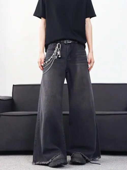 Jean Wide leg RETRO washed loose OPIUM jeans Size US 34 / EU 50 - 3 Thumbnail