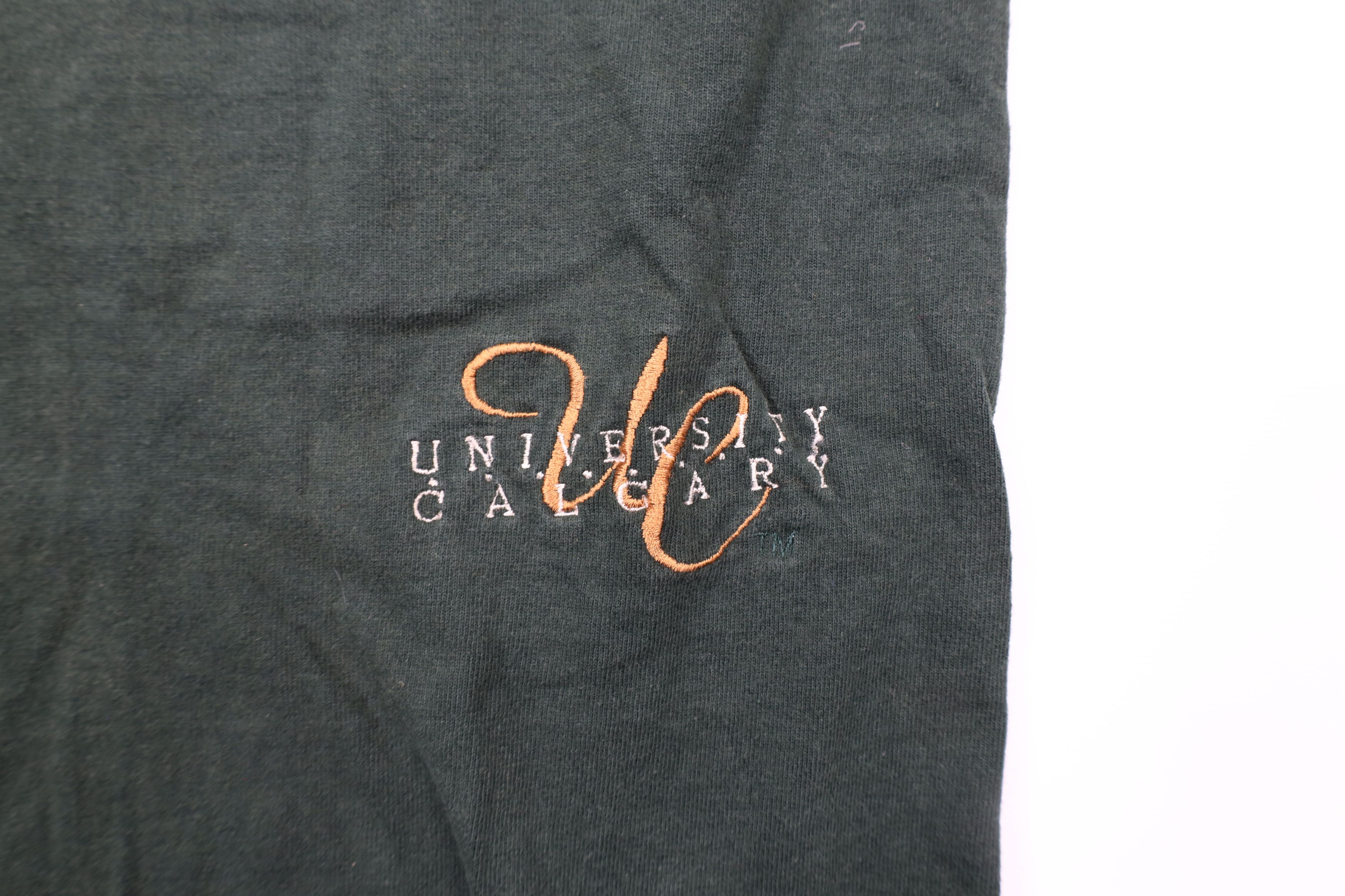 Vintage Vintage 90s Spell Out University of Calgary Joggers Pants Size US 34 / EU 50 - 5 Thumbnail