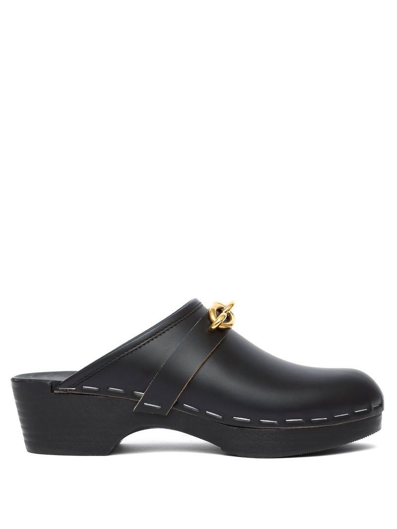 Saint Laurent Paris New Saint Laurent Le Maillon Clog IT 37/ US 7 Size US 7 / IT 37 - 1 Thumbnail