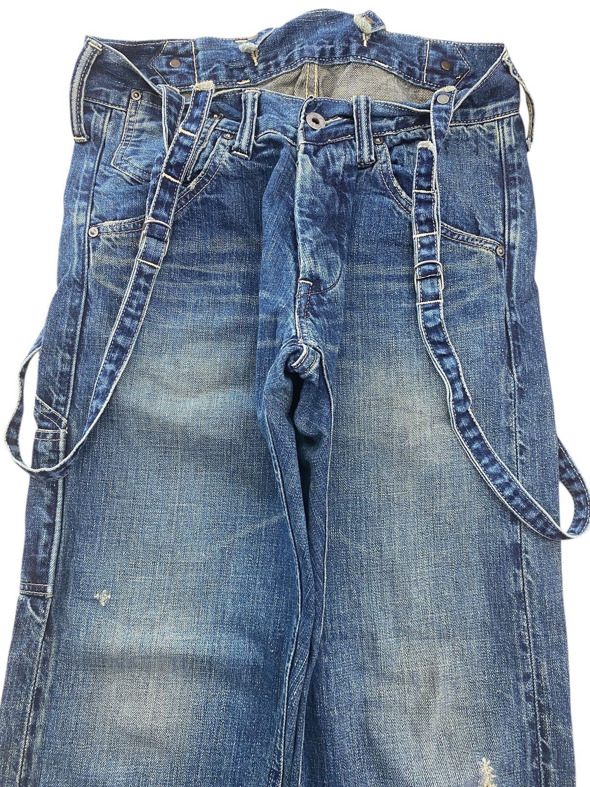 Johnbull Johnbull X Selvedge Suspenders Navy blue Skinny Jeans Size US 28 / EU 44 - 2 Thumbnail