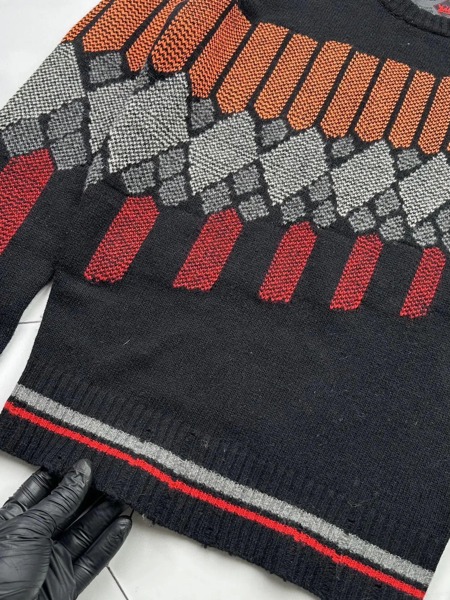 Diesel Diesel Vintage Distressed Wool Sweater (B212) Size M / US 6-8 / IT 42-44 - 4 Thumbnail