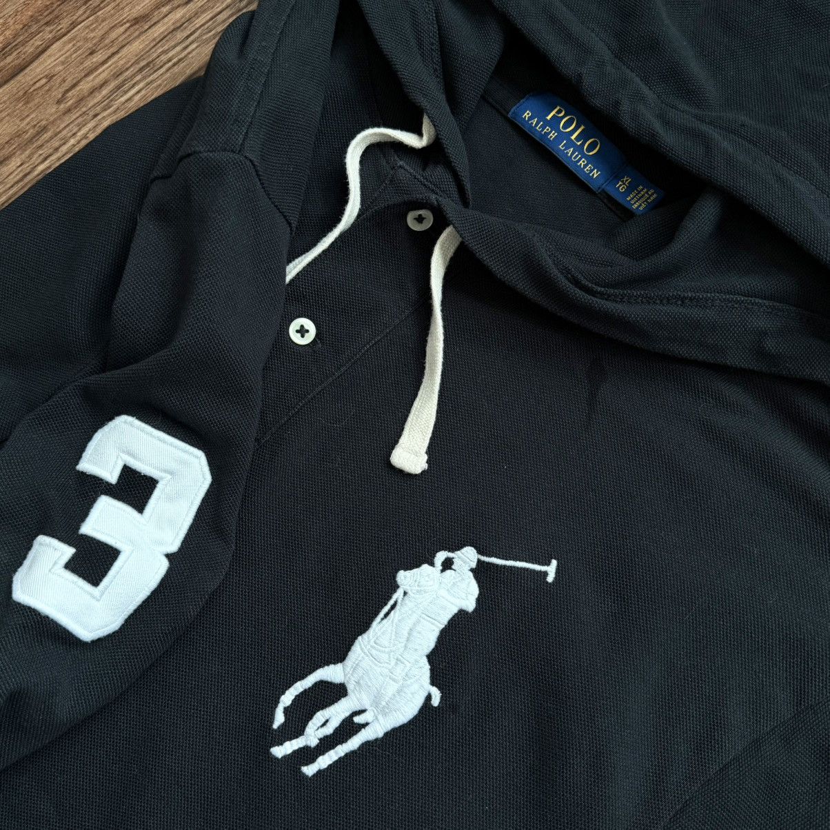 Polo Ralph Lauren Polo Ralph Lauren Hooded Big Pony #3 Long Sleeve Polo Sz XL Size US XL / EU 56 / 4 - 2 Thumbnail