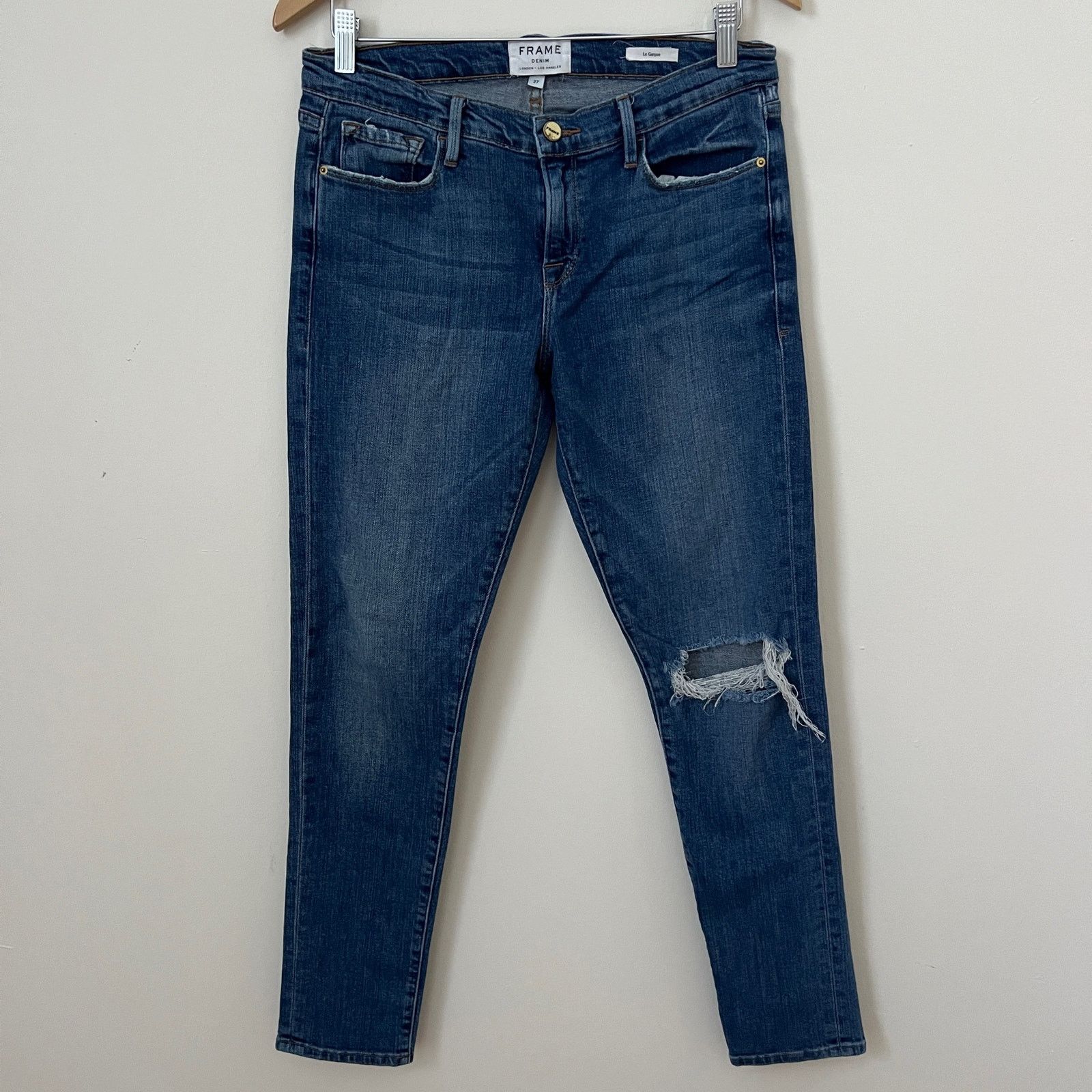 Frame FRAME Denim LE GARCON Skinny Jeans Size 27 Size 27" / US 4 / IT 40 - 1 Thumbnail