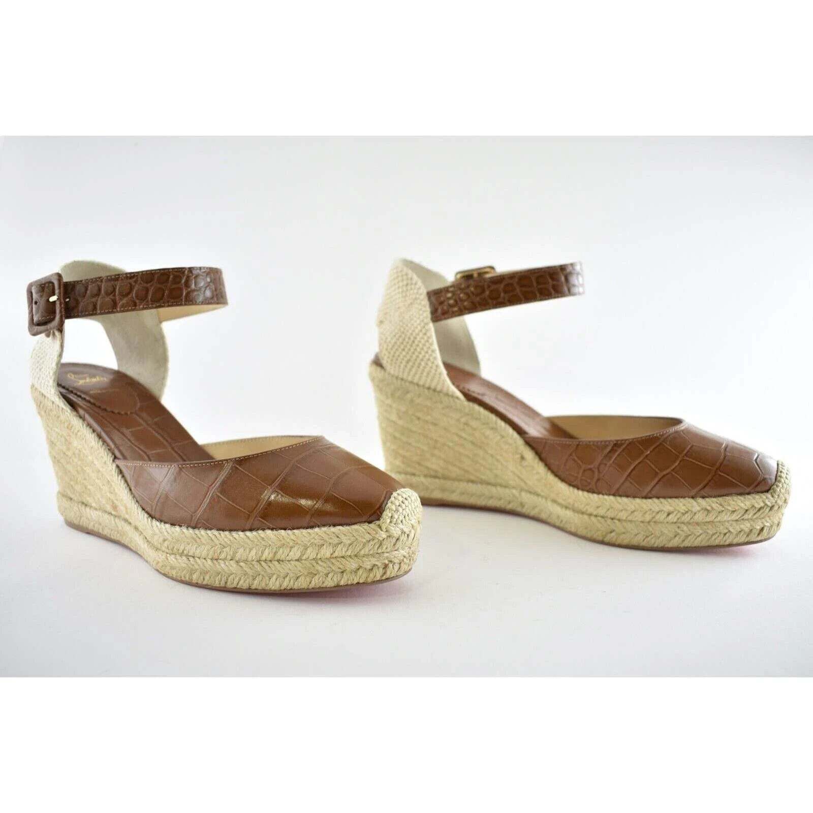 Christian Louboutin Christian Louboutin Amelina 90 Biscotto Brown Platform Size US 9 / IT 39 - 4 Thumbnail