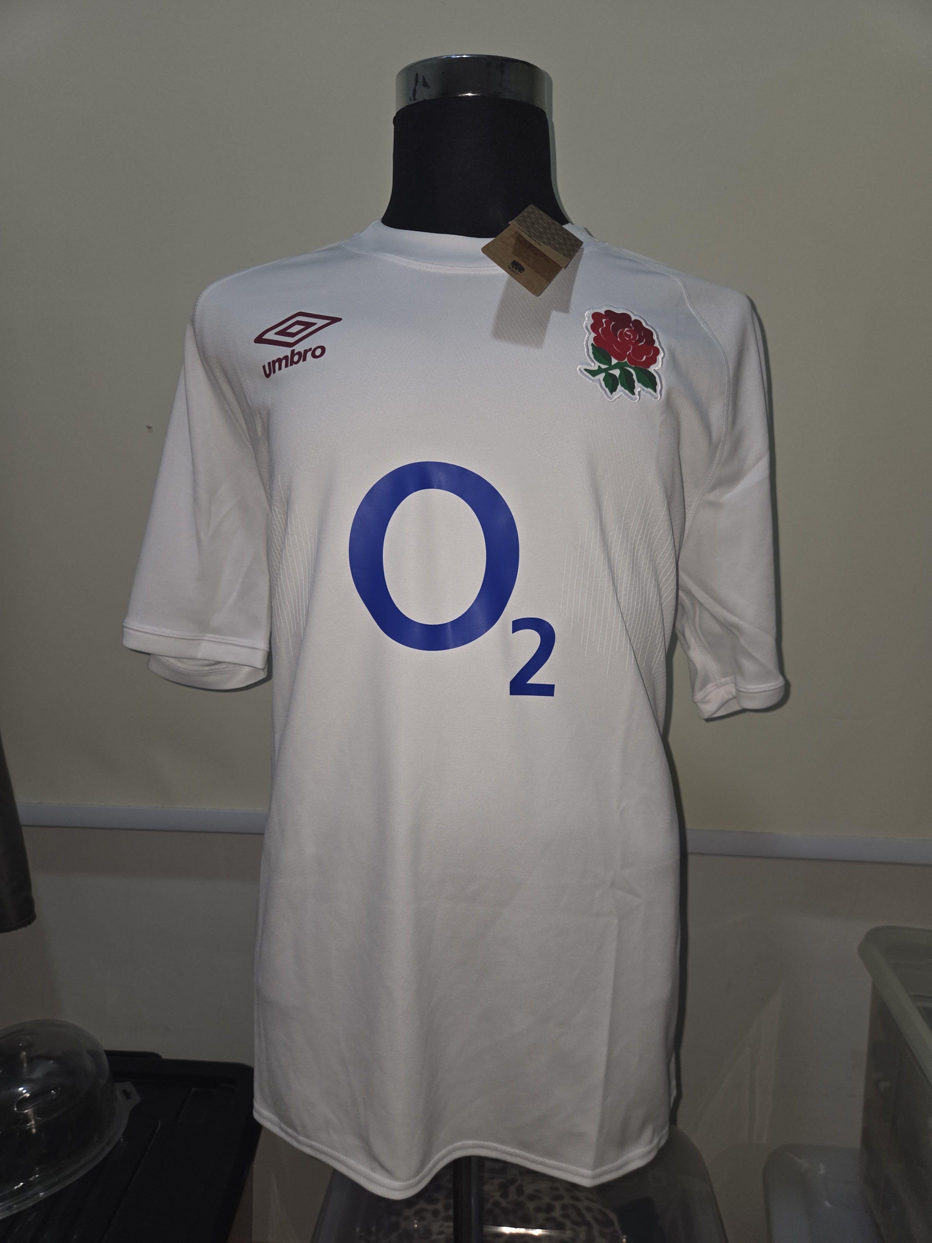 Umbro Umbro 23/24 England O2 Rugby World Cup RWC Home Jersey 3XL Size US XXL / EU 58 / 5 - 4 Thumbnail