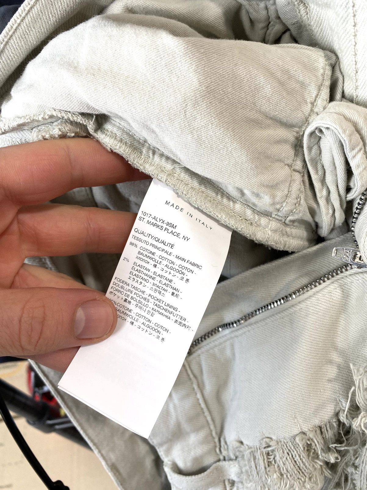 1017 ALYX 9SM Alyx Blackmeans Denim Pants Distressed Size US 32 / EU 48 - 24 Thumbnail