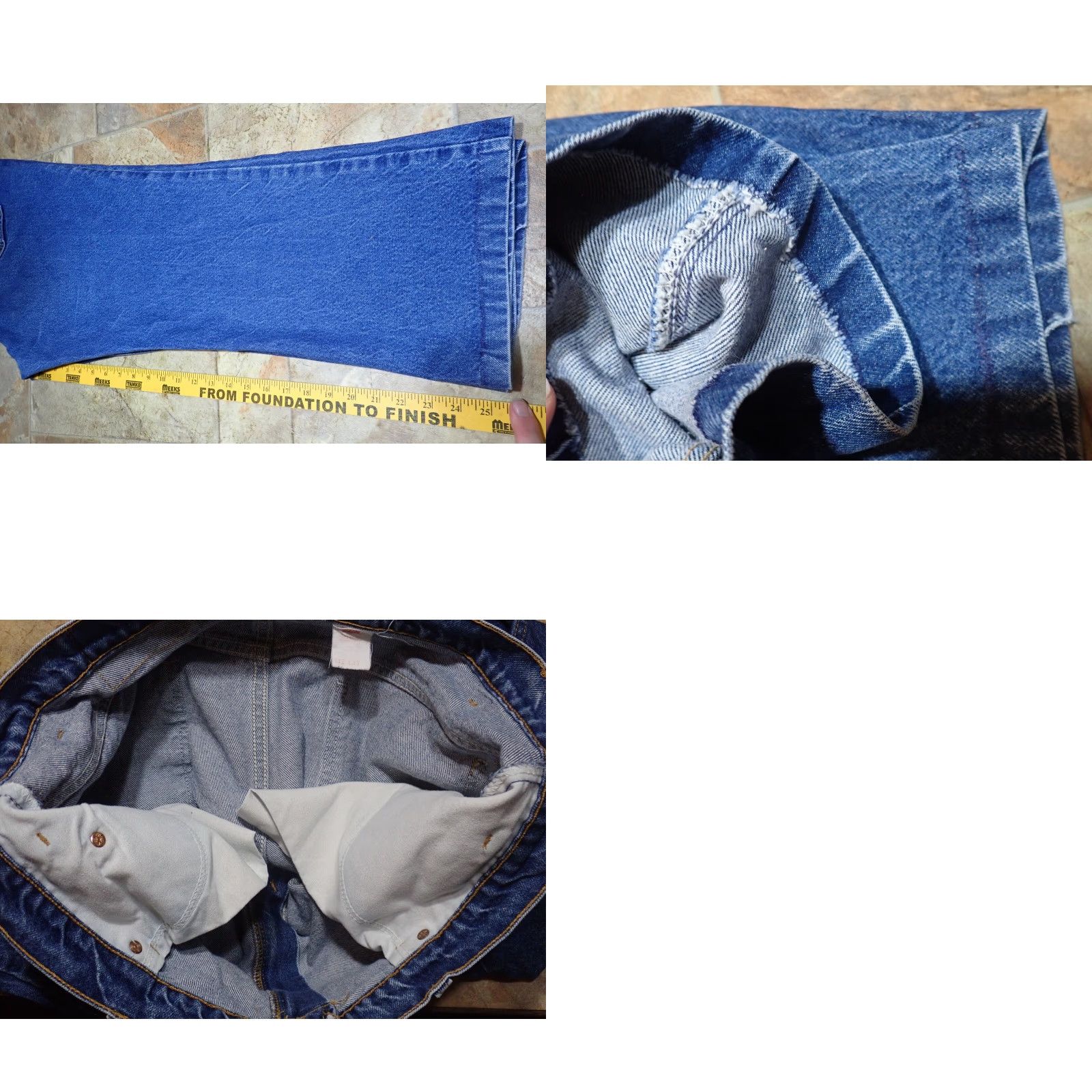 Levi's VINTAGE Levi's 517 Jeans Bootcut Denim 42x30 USA 90s Orange Tab 5-Pocket Distressed High Rise Mens Size US 42 / EU 58 - 9 Thumbnail