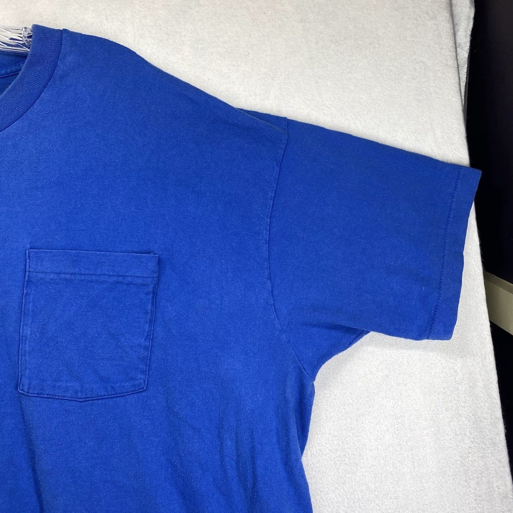 Vintage VINTAGE Trend Basics Men’s T-Shirt Crew Neck Short Sleeve 2XL Cotton Blend Blue Earth Tones Punk Grunge Street Size US XXL / EU 58 / 5 - 6 Thumbnail