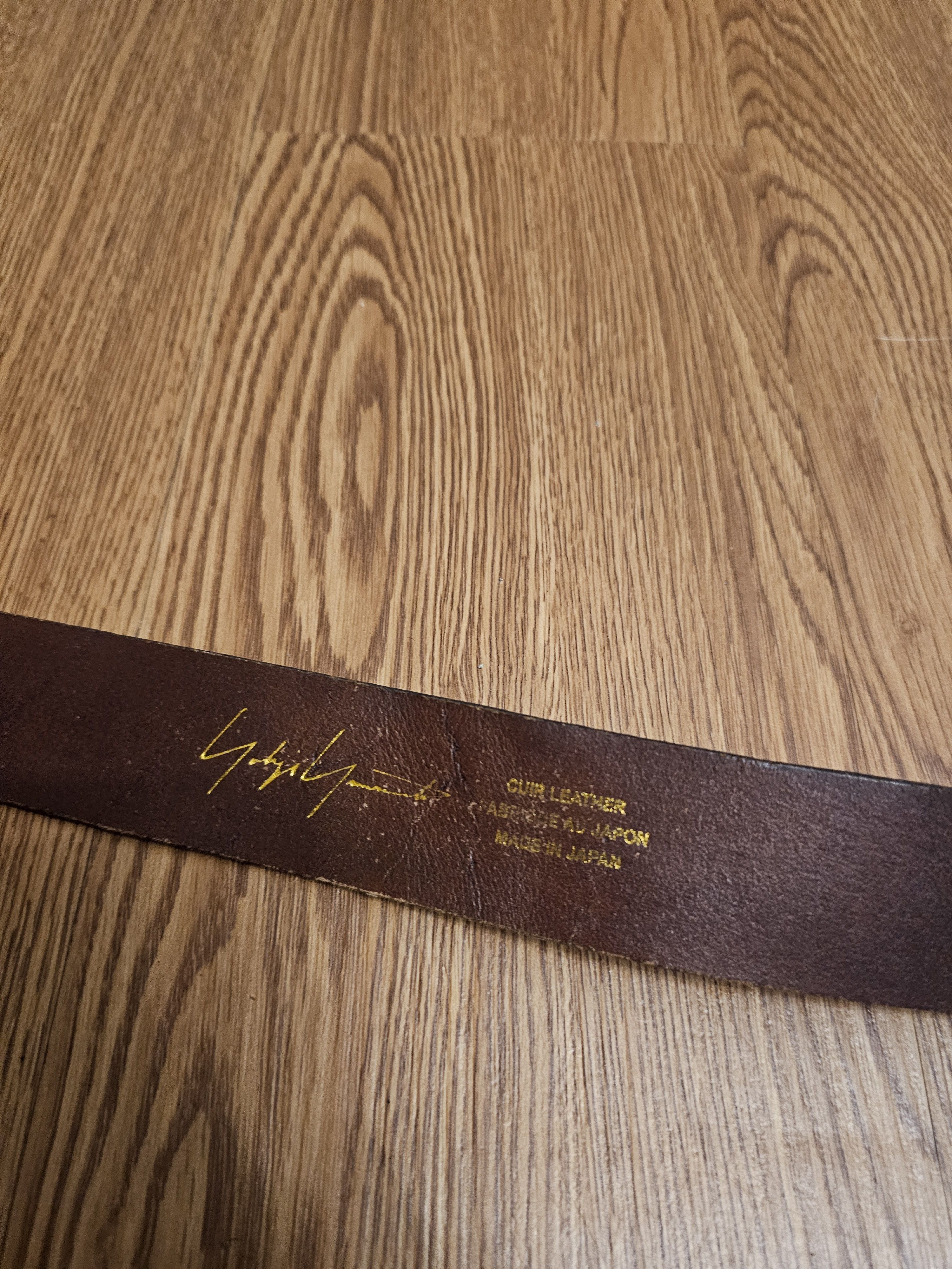 Yohji Yamamoto Yohji Yamamoto Pour Homme Crocs Cuir Leather Belt Size ONE SIZE - 5 Thumbnail