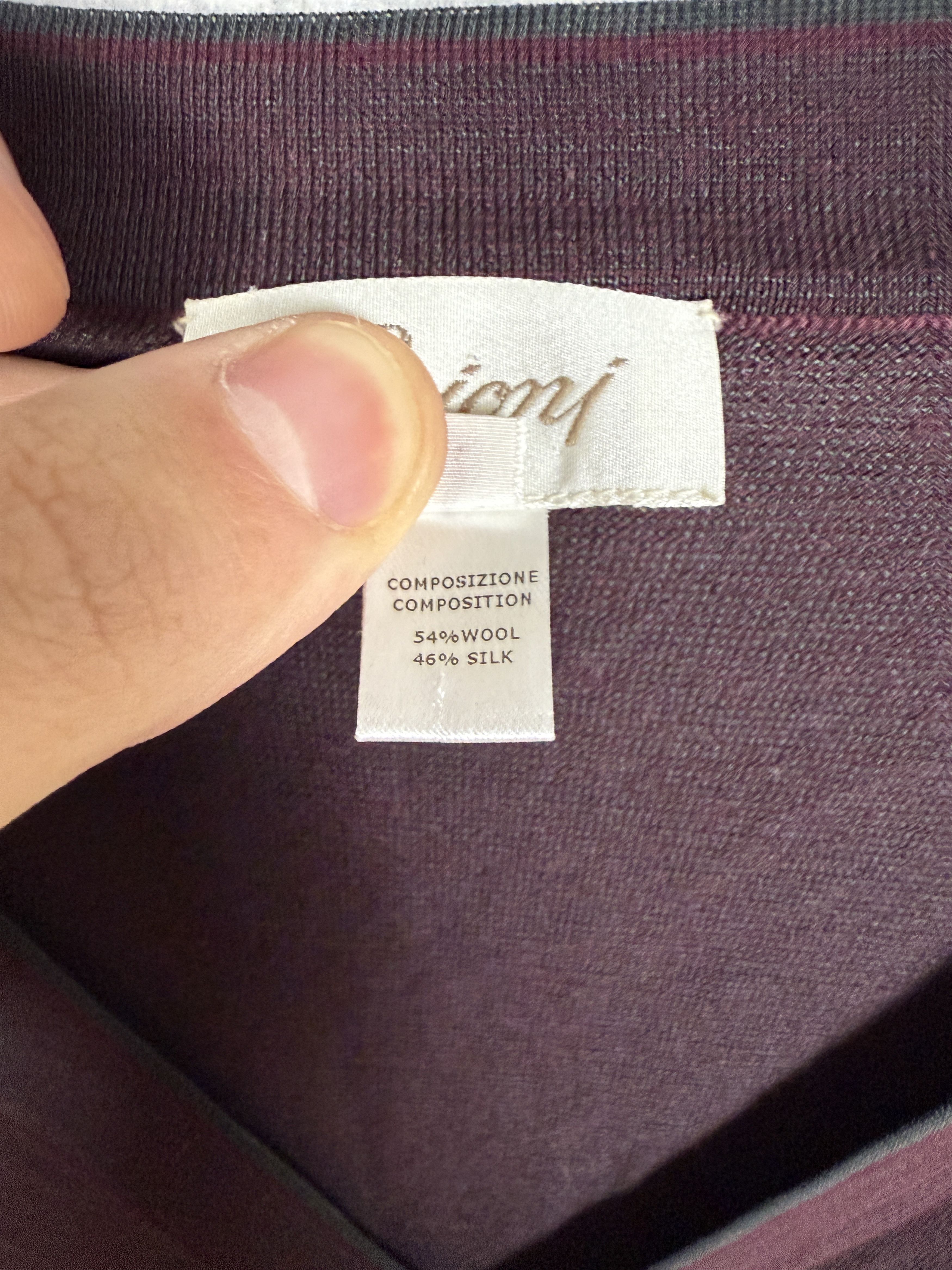 Brioni $1395 Brioni V-Neck Silk Blend Cardigan sweater Size US L / EU 52-54 / 3 - 4 Thumbnail