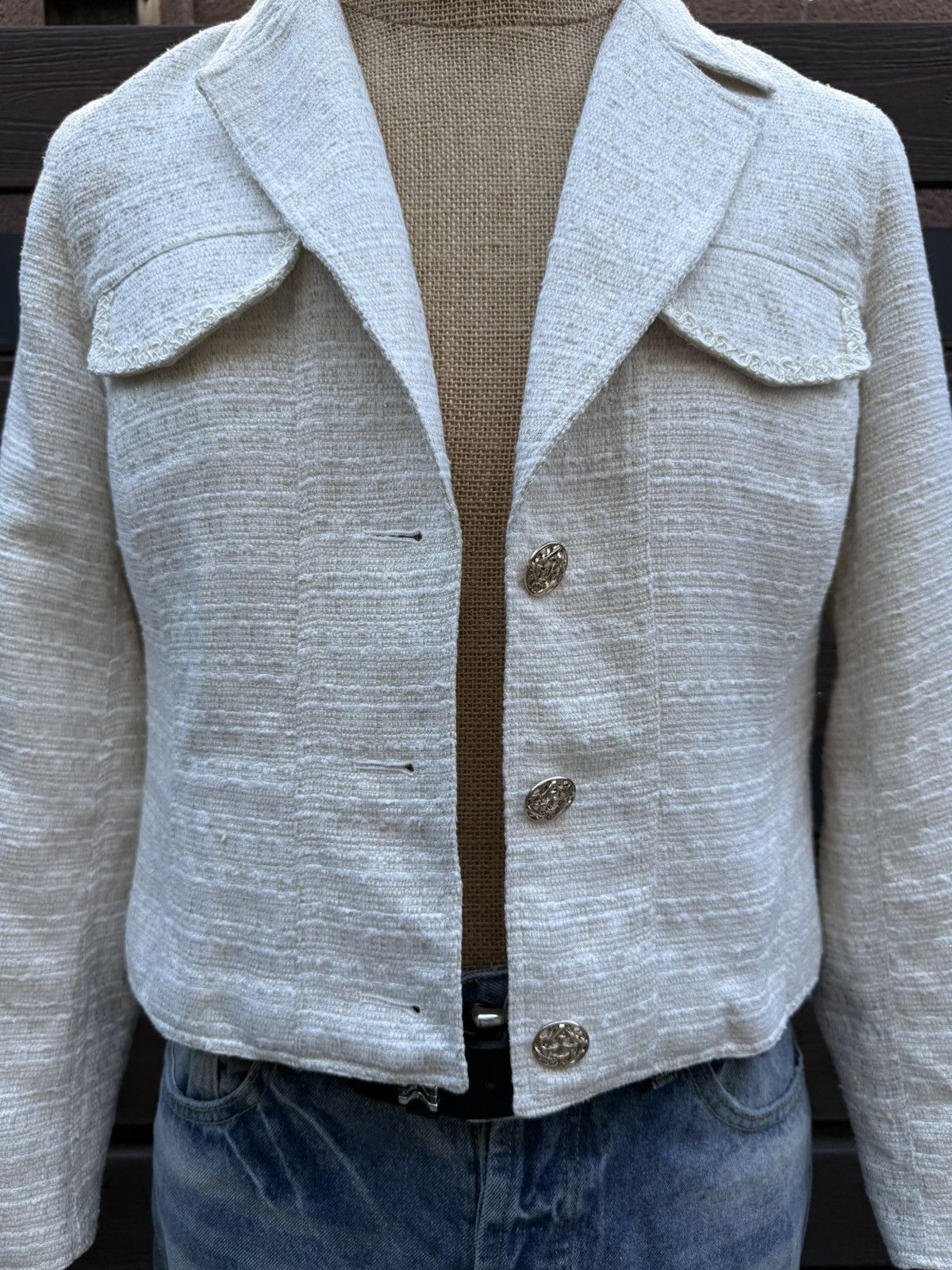 Other Chic Halogen Textured Tweed Blazer – Size Medium Size M / US 6-8 / IT 42-44 - 3 Thumbnail