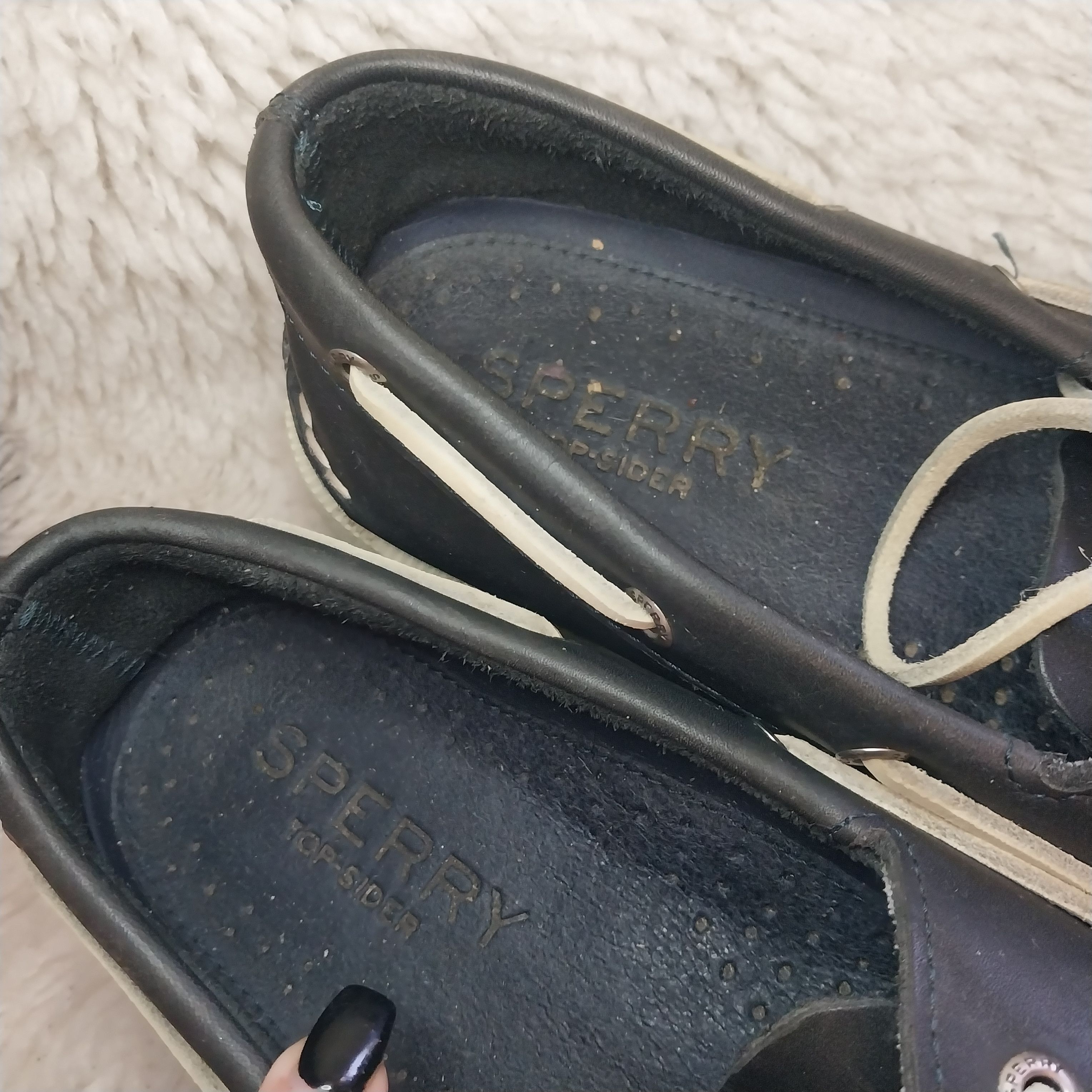 Sperry Sperry topsiders navy blue leather size 11 Size US 11 / EU 44 - 3 Thumbnail