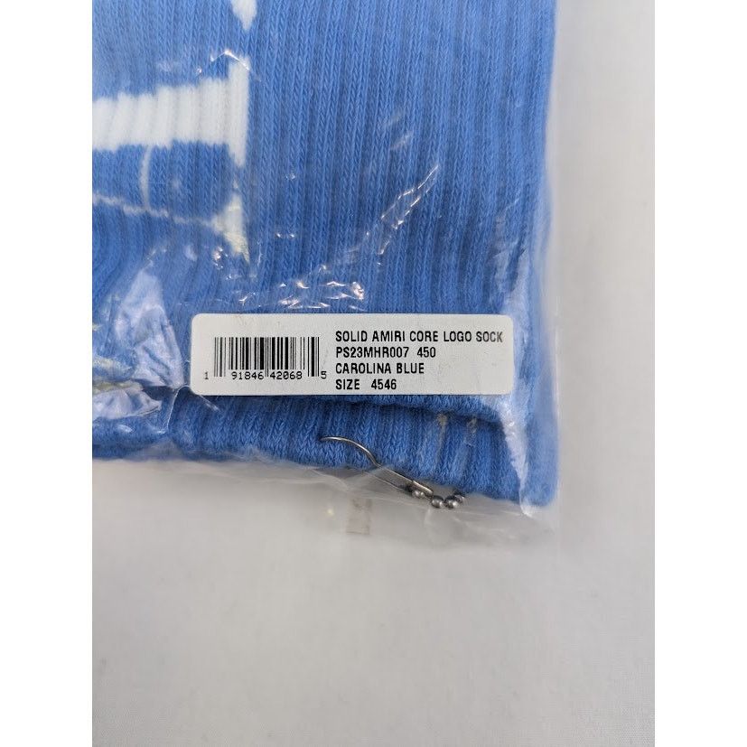 Amiri o1rshd1 Q:3 / Size: 45-46 / Solid Amiri Core Logo Socks Blue Size ONE SIZE - 13 Thumbnail