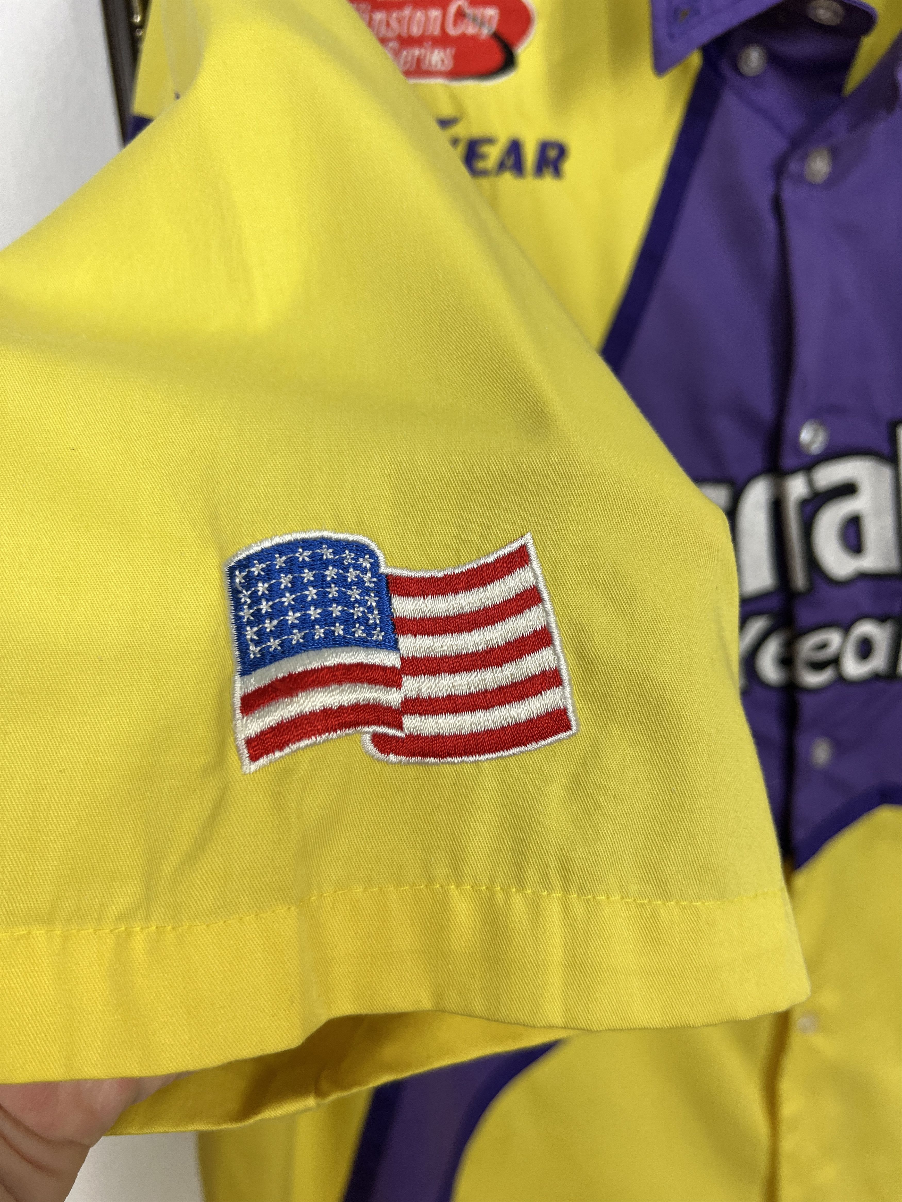 Vintage NASCAR Racing Foyt Harrahs USA Jersey Mens