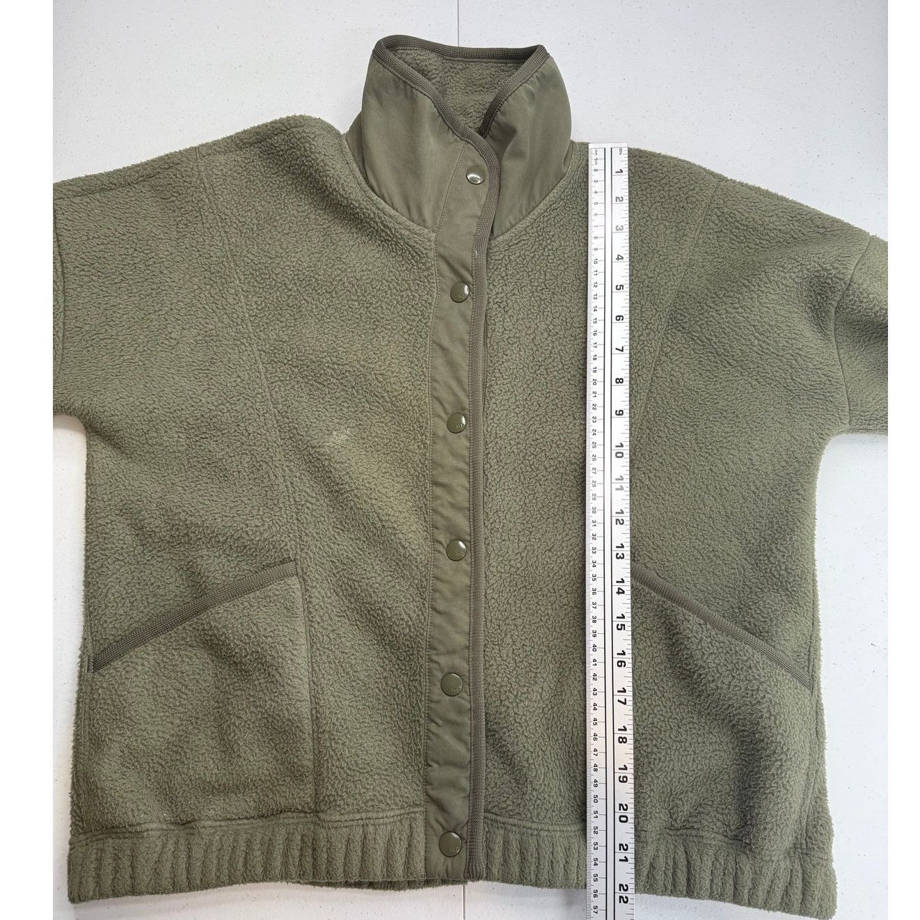 Abercrombie & Fitch Vintage Abercrombie & Fitch Fleece Jacket Olive Green Size M / US 6-8 / IT 42-44 - 8 Thumbnail