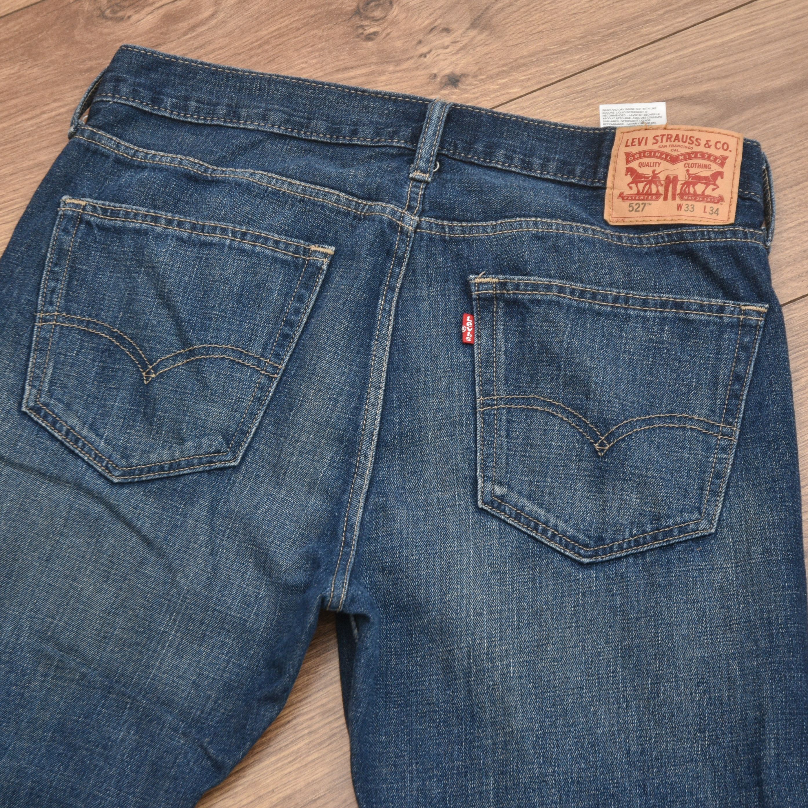 Levi's Levis 527 Trend Hype Bootcut Jeans Dark Wash W33 L34 Y2K Size US 33 - 9 Thumbnail