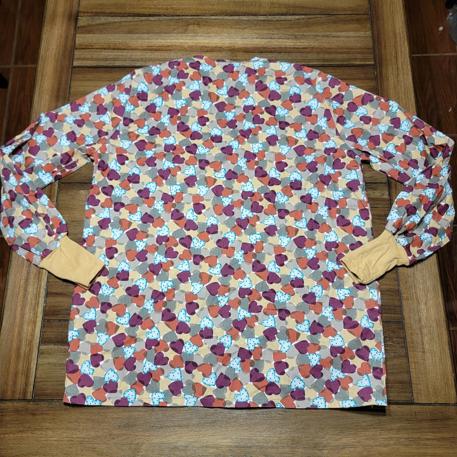 Other May-Hill Uniforms Autumn Hearts Full Snap LS Jacket -Size XS Size XS / US 0-2 / IT 36-38 - 3 Thumbnail