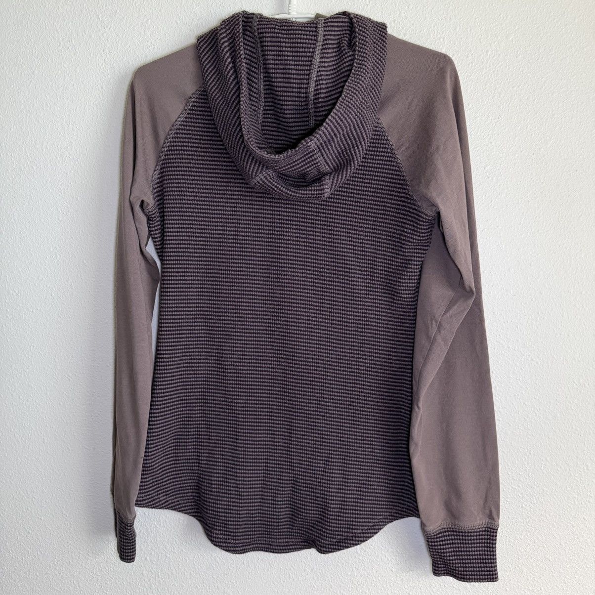 Columbia Columbia Womens Medium Purple Thermal Waffle Knit Hoodie Size M / US 6-8 / IT 42-44 - 4 Thumbnail