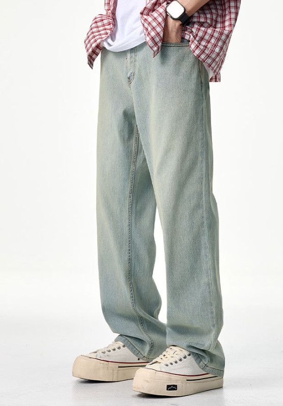 Japanese Brand Men's Clanfit Straight Leg Vintage Distressed Jeans Size US 32 / EU 48 - 2 Thumbnail