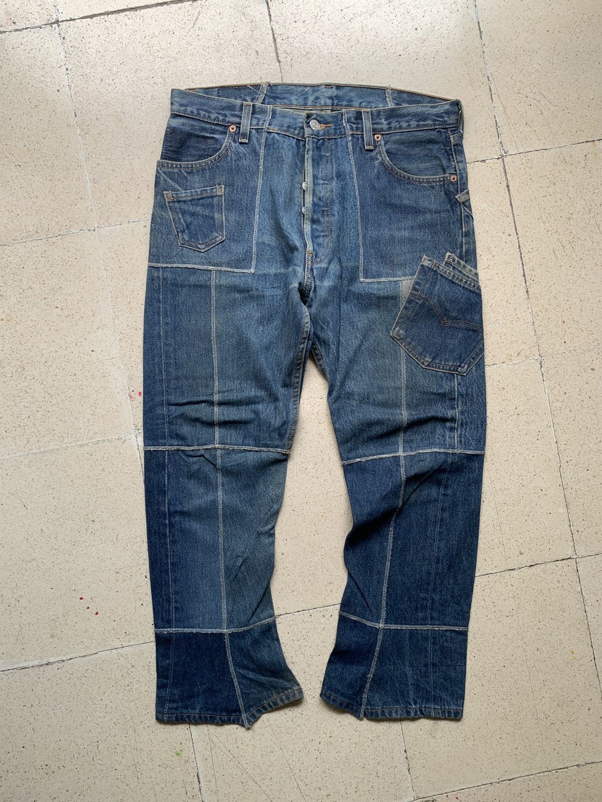 Takahiromiyashita The Soloist. Rebuild reconstructed denim pants Size US 32 / EU 48 - 1 Thumbnail