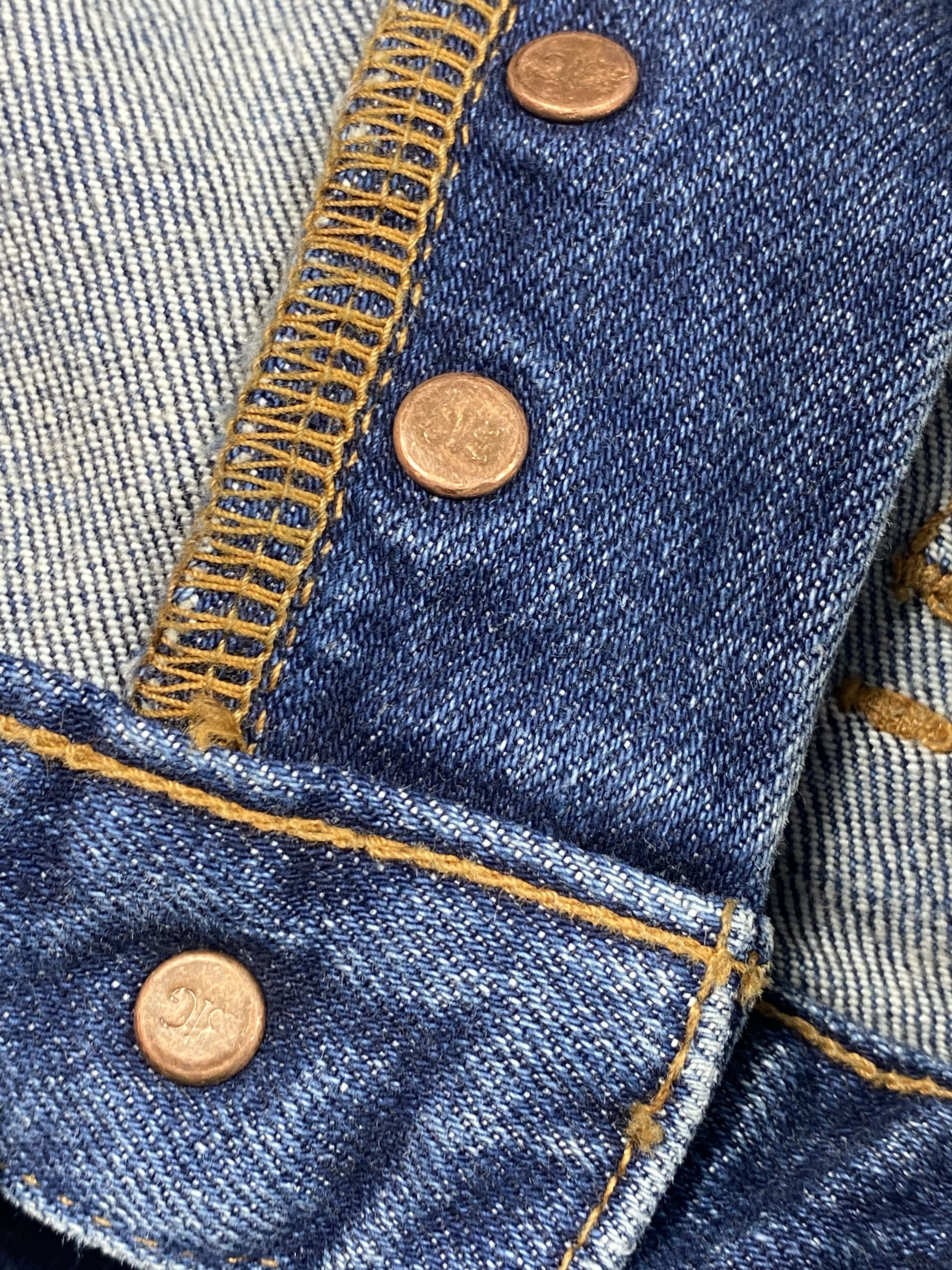 Big John SICKS💥Flare Bell Bottoms Jeans Vintage Big John Size US 27 - 8 Thumbnail