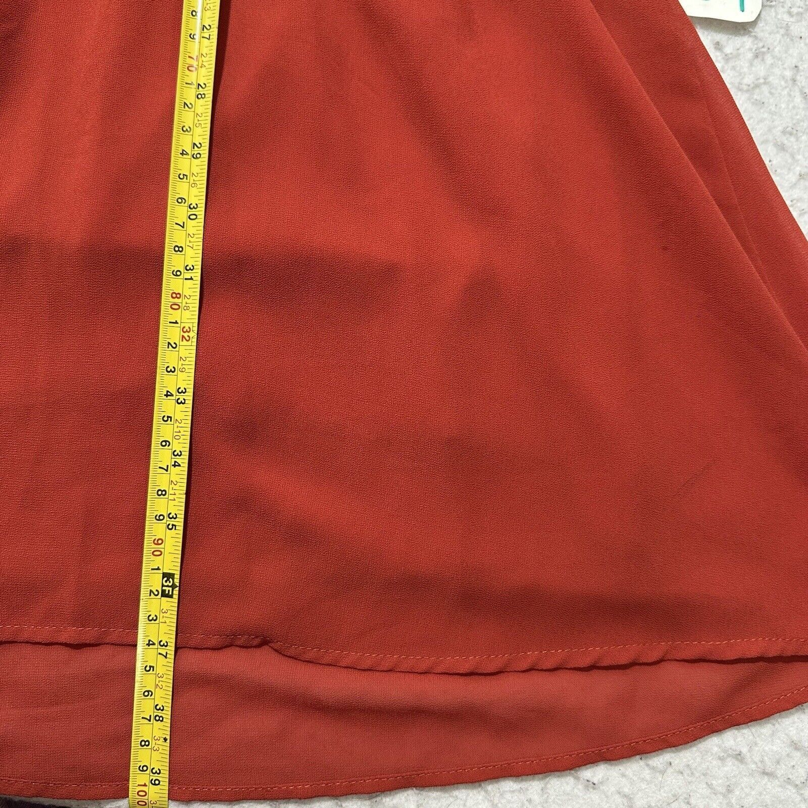 Other Papaya Large A-Line Rust Orange Dress Halter Sleeveless Size L / US 10 / IT 46 - 8 Thumbnail