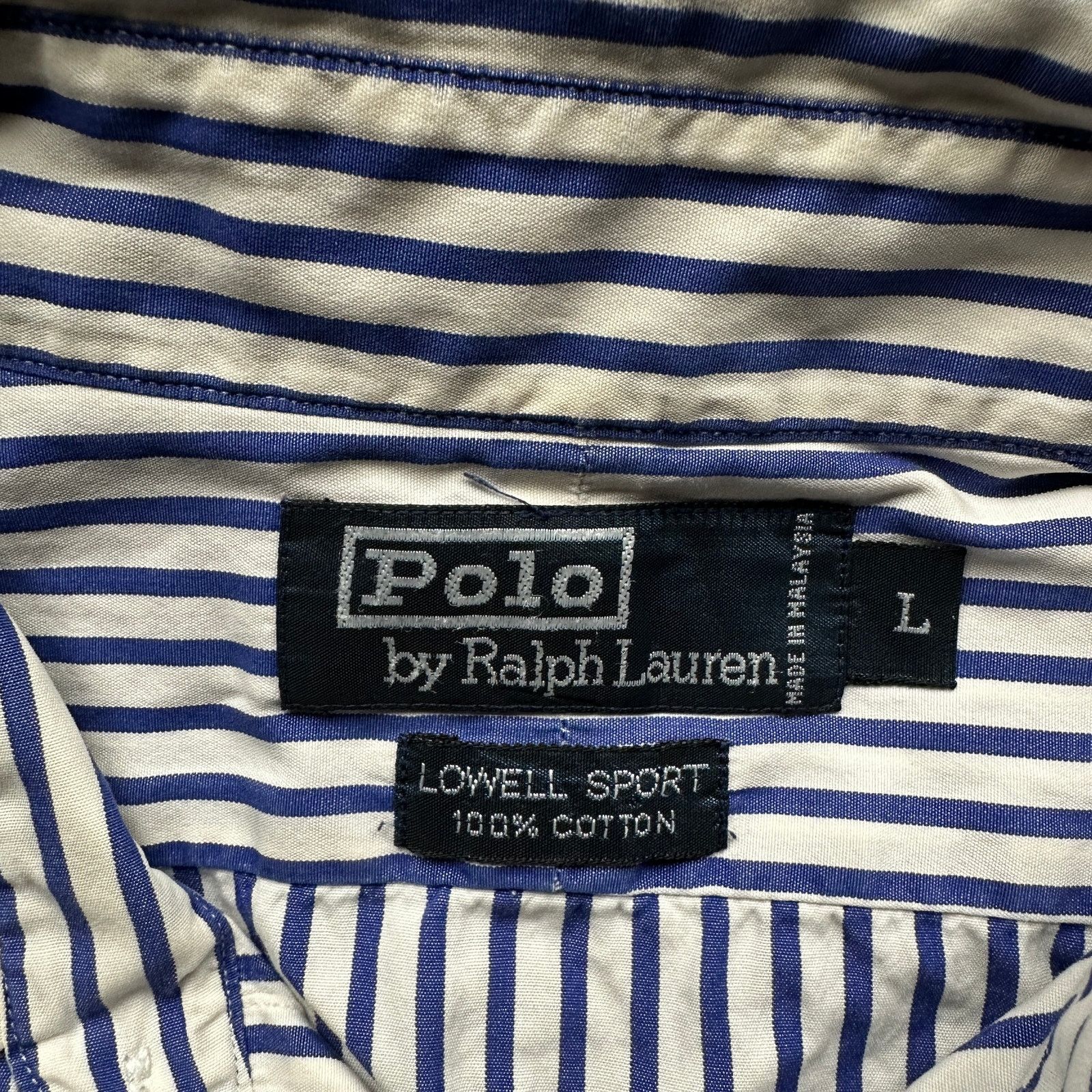 Polo Ralph Lauren Polo Ralph Lauren Lowell Sport Stripe Button Shirt Men Large Size US L / EU 52-54 / 3 - 3 Thumbnail