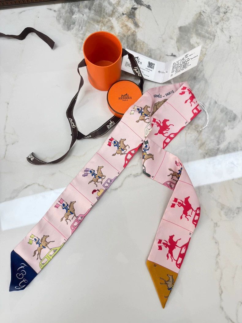 Hermes Hermes Twilly Scarf with Box and Tags-2506 Size ONE SIZE - 2 Thumbnail