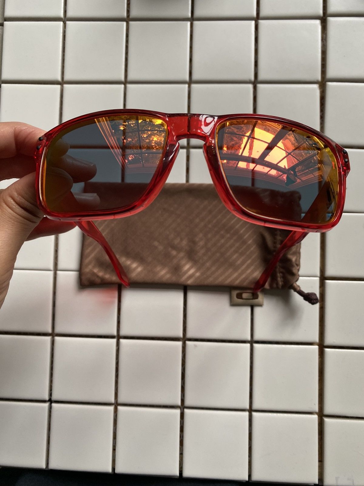 Oakley Oakley Holbrook Crystal Red Iridium Sunglasses Size ONE SIZE - 8 Thumbnail