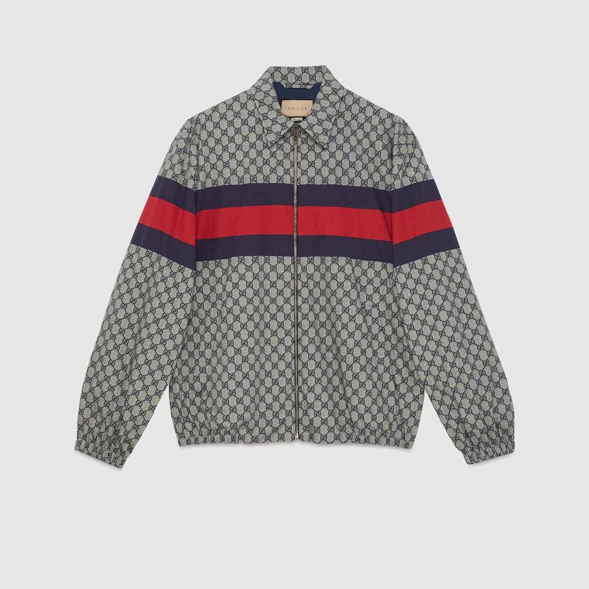 Gucci o1loc1c1225 770373 GG Print Cotton Jacket in Multicolor Size US M / EU 48-50 / 2 - 1 Thumbnail