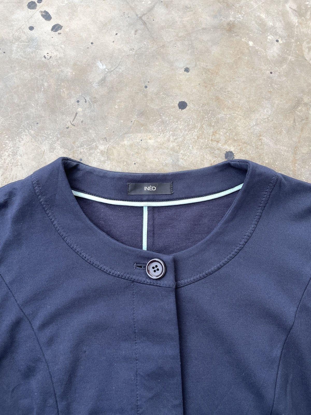 Designer × Japanese Brand INED Tops U Neck Blouse Buttoned Outer Size S / US 4 / IT 40 - 3 Thumbnail