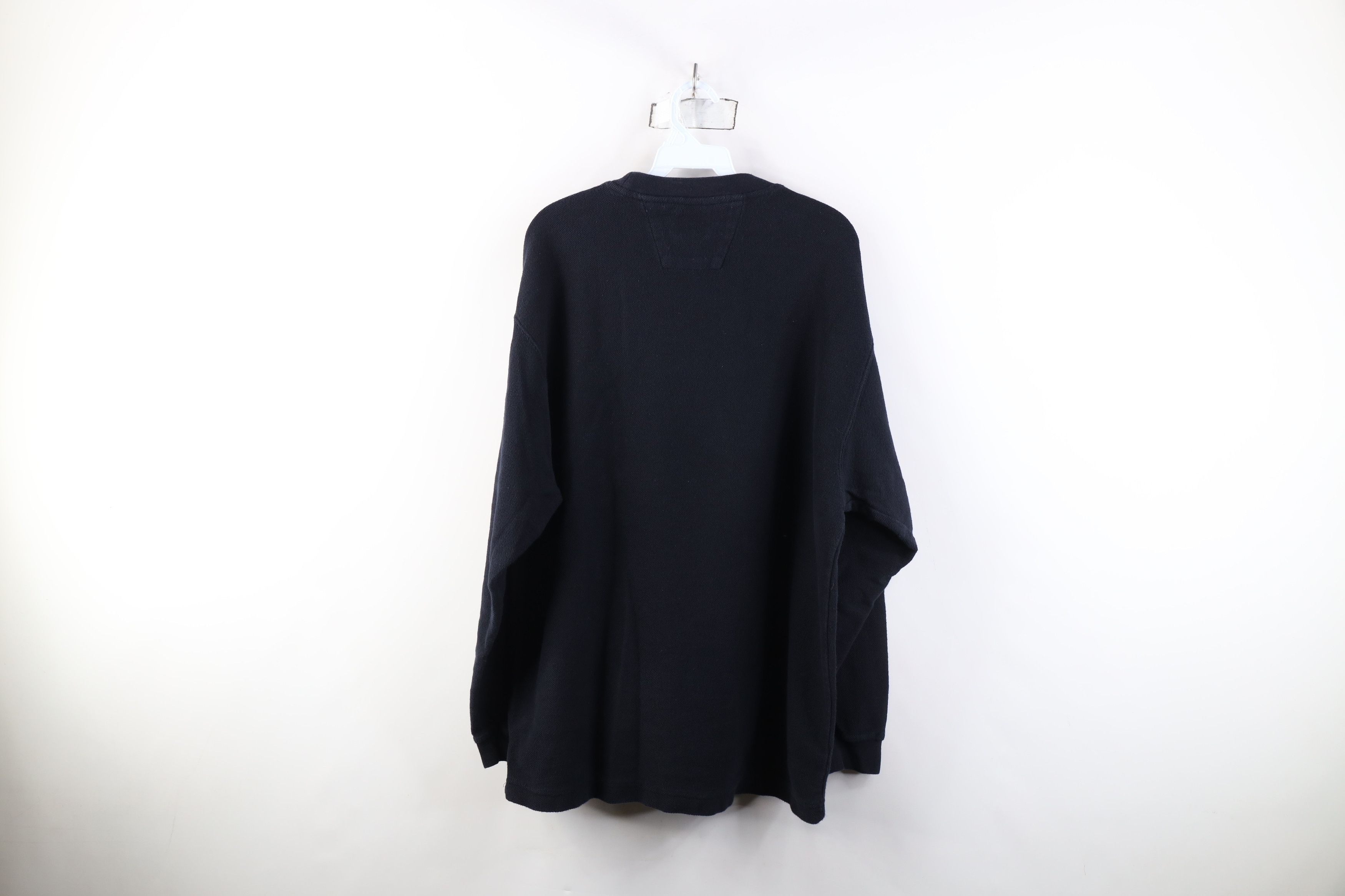 Vintage Vintage 90s Streetwear Waffle Knit Long Sleeve T-Shirt Size US XL / EU 56 / 4 - 8 Thumbnail