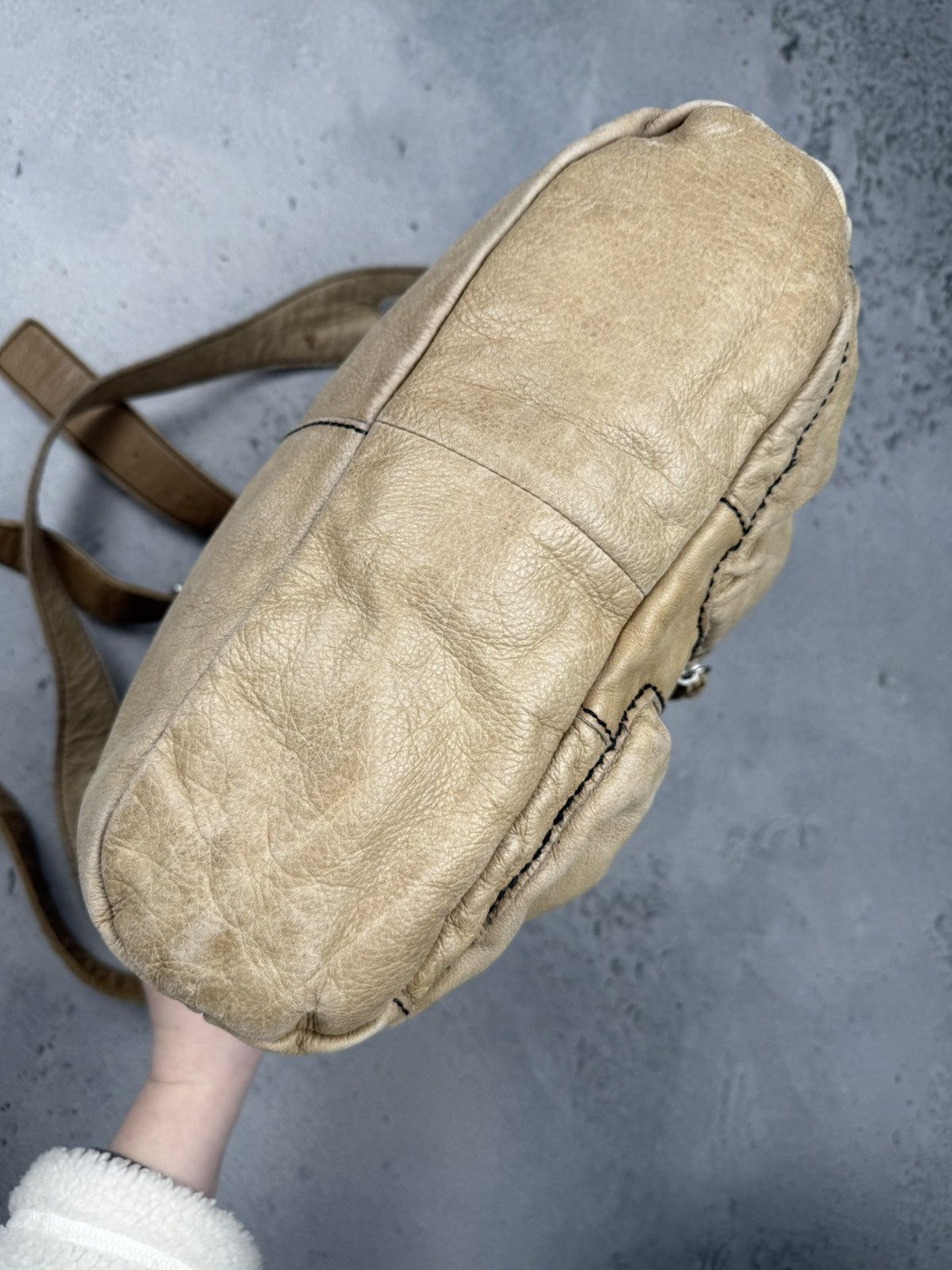 LIEBESKIND BERLIN Liebeskind Berlin Tan Leather Slouchy Crossbody Shoulder Bag Size ONE SIZE - 5 Thumbnail