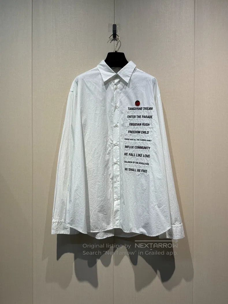 Raf Simons Raf simons Medal slogan long-sleeved shirt Size US M / EU 48-50 / 2 - 1 Thumbnail