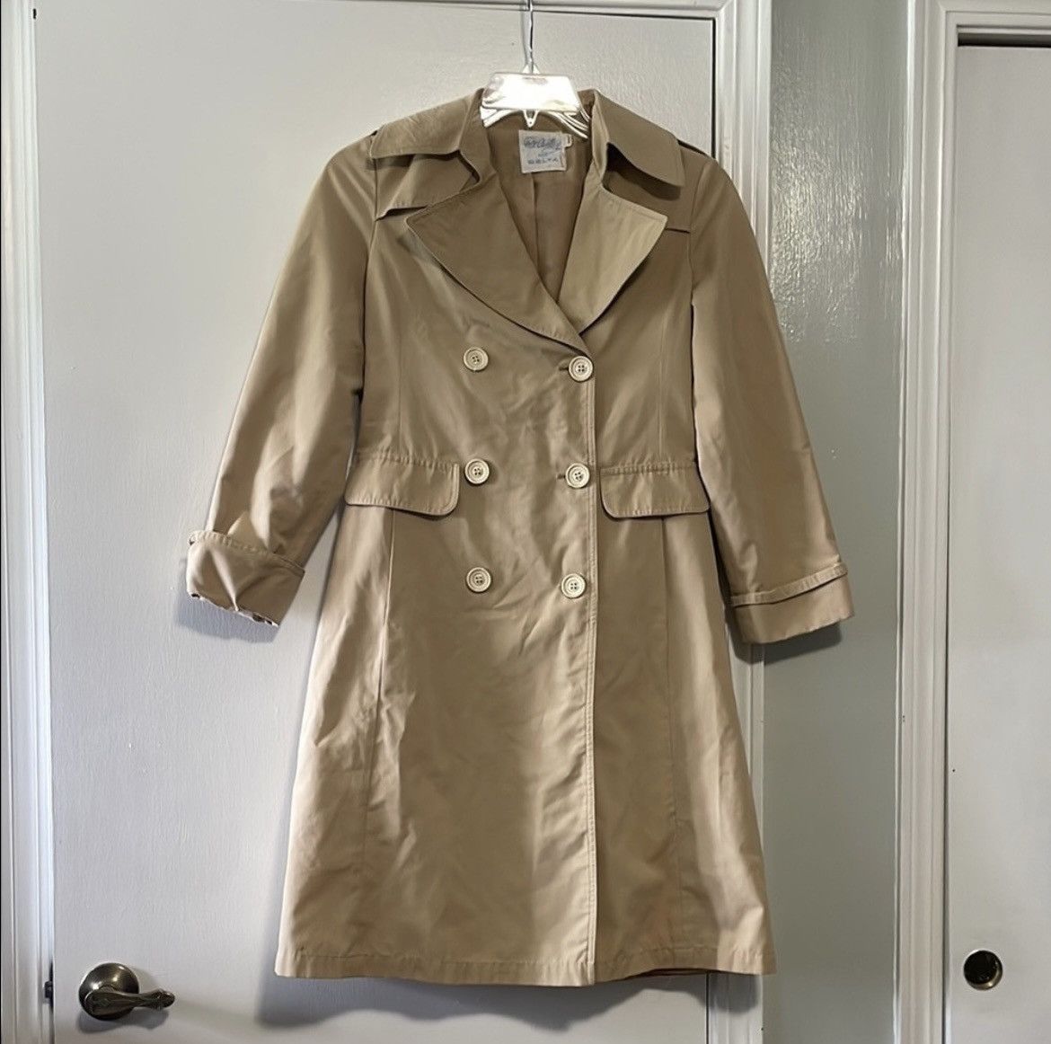 Delta Pat Ashley for Delta Tan Trench Coat Size XS / US 0-2 / IT 36-38 - 1 Thumbnail