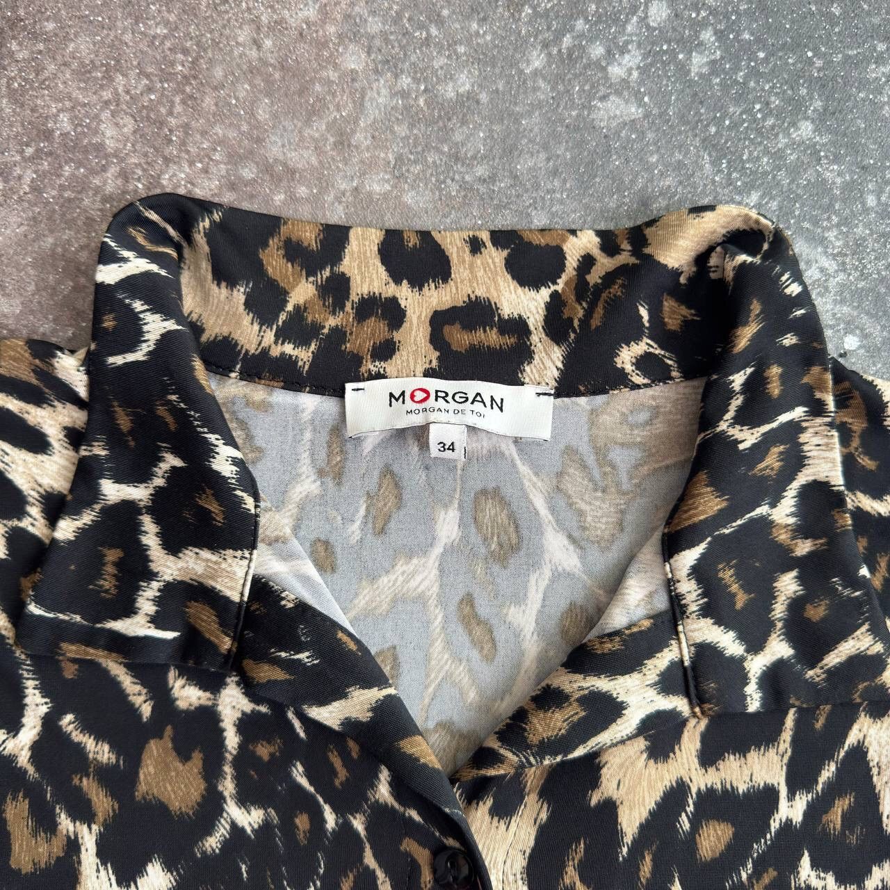Hysteric Glamour × Vintage Morgan de Toi Leopard Printed Glam Belted Long Sleeve Dress Size S / US 4 / IT 40 - 8 Thumbnail