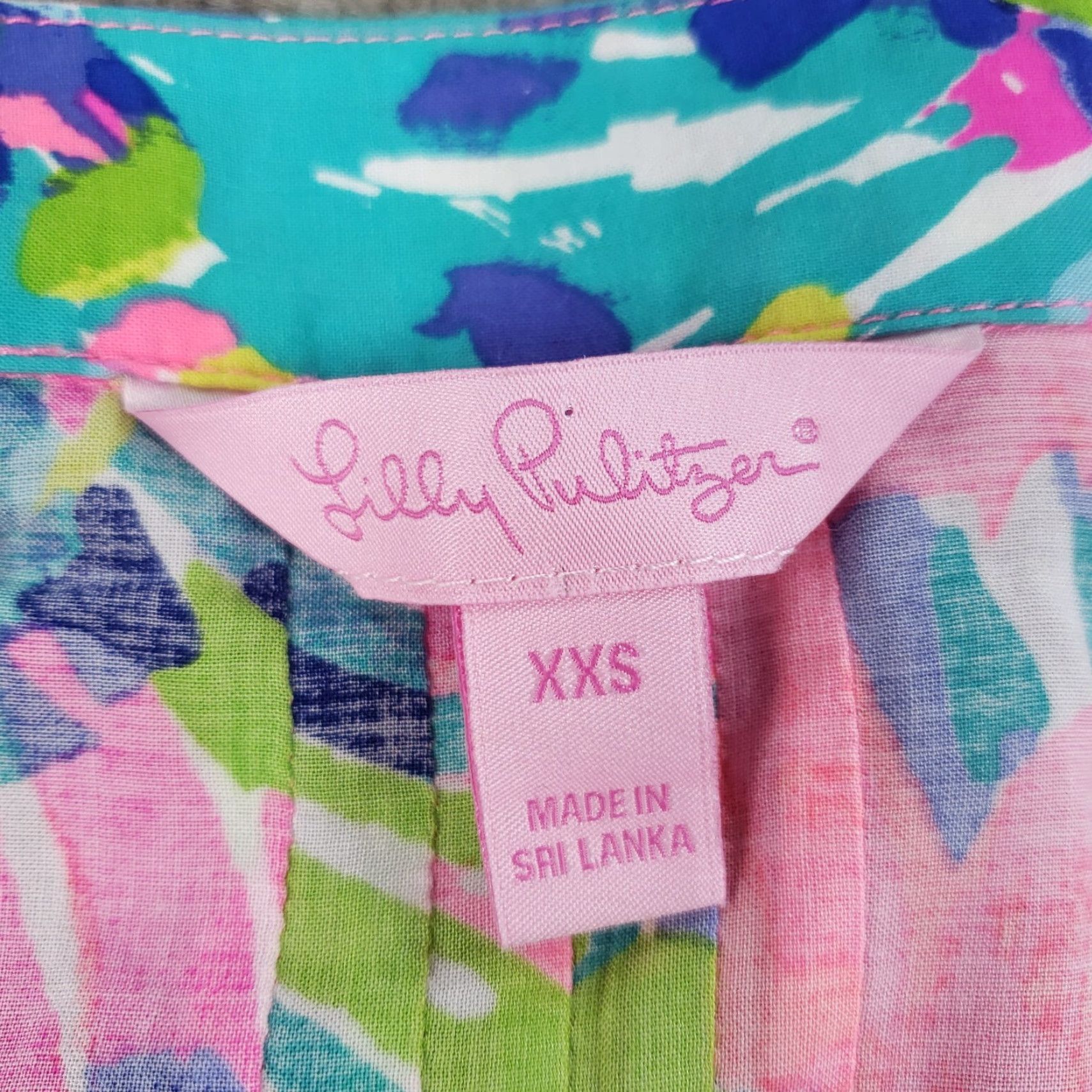 Lilly Pulitzer Lilly Pulitzer Tunic Blouse Womens XXS Pink Long Sleeve V-Neck Casual Lightweight Size XXS / US 00 / IT 34 - 5 Thumbnail