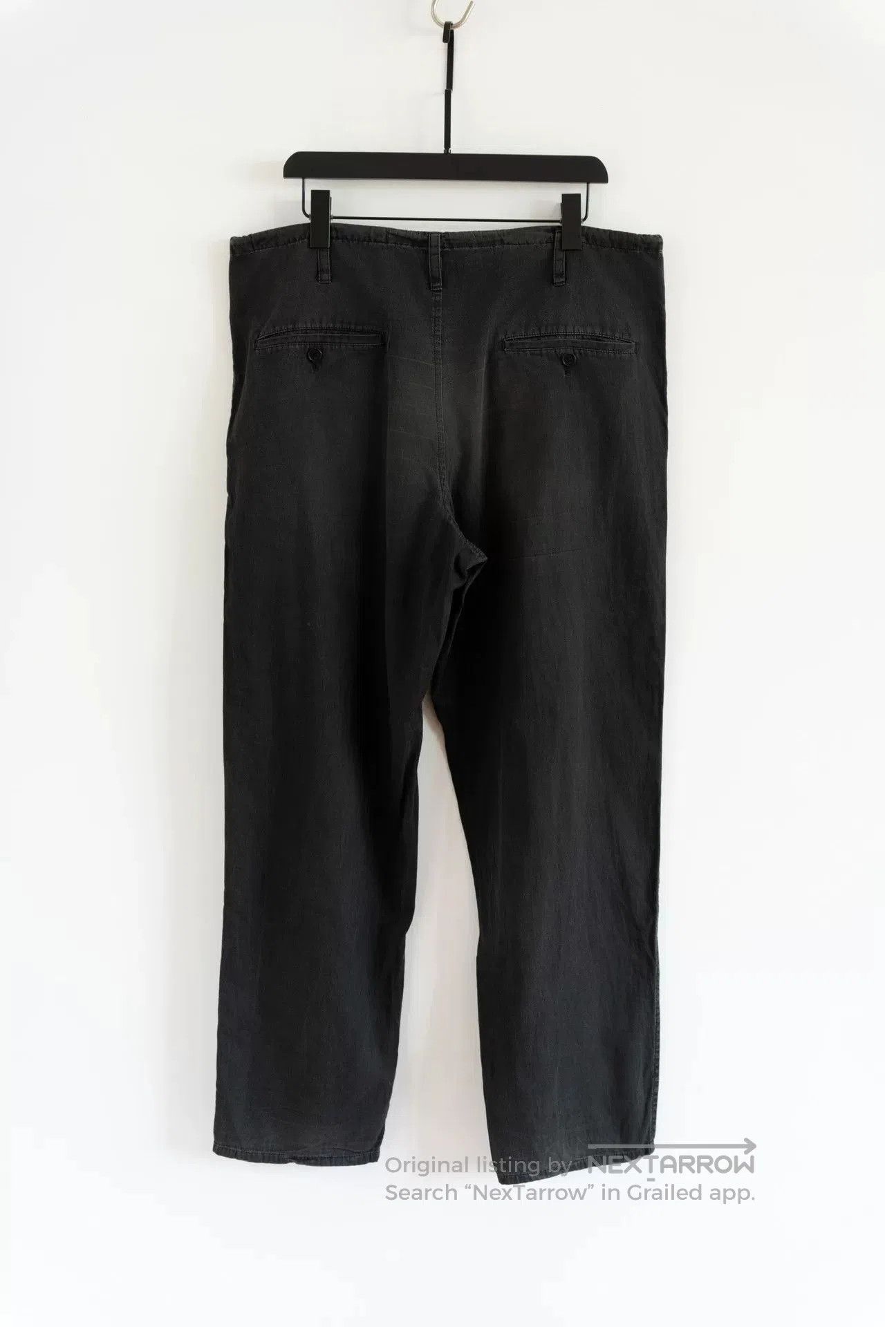 Yohji Yamamoto Yohji Yamamoto Black Straight Leg Pants. Size US 26 / EU 42 - 2 Thumbnail