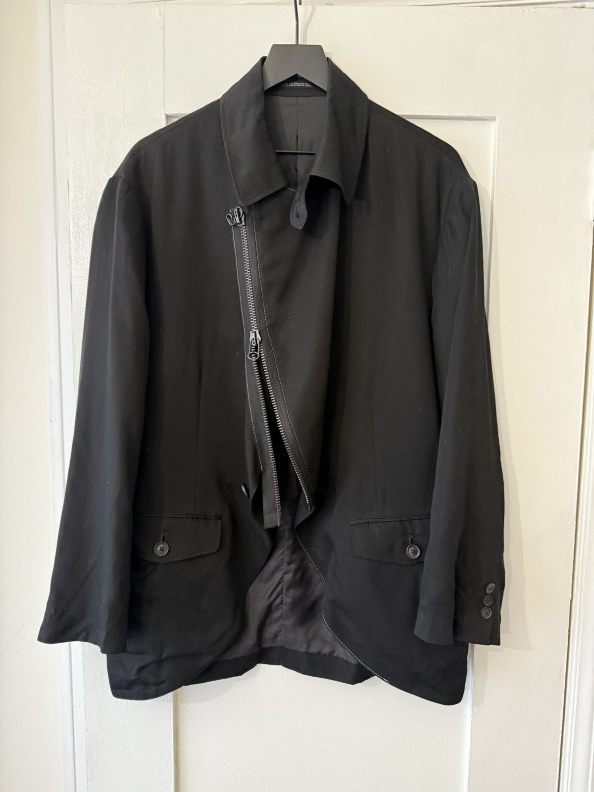 Pre-owned Yohji Yamamoto Pour Homme Zip Up Blazer Jacket