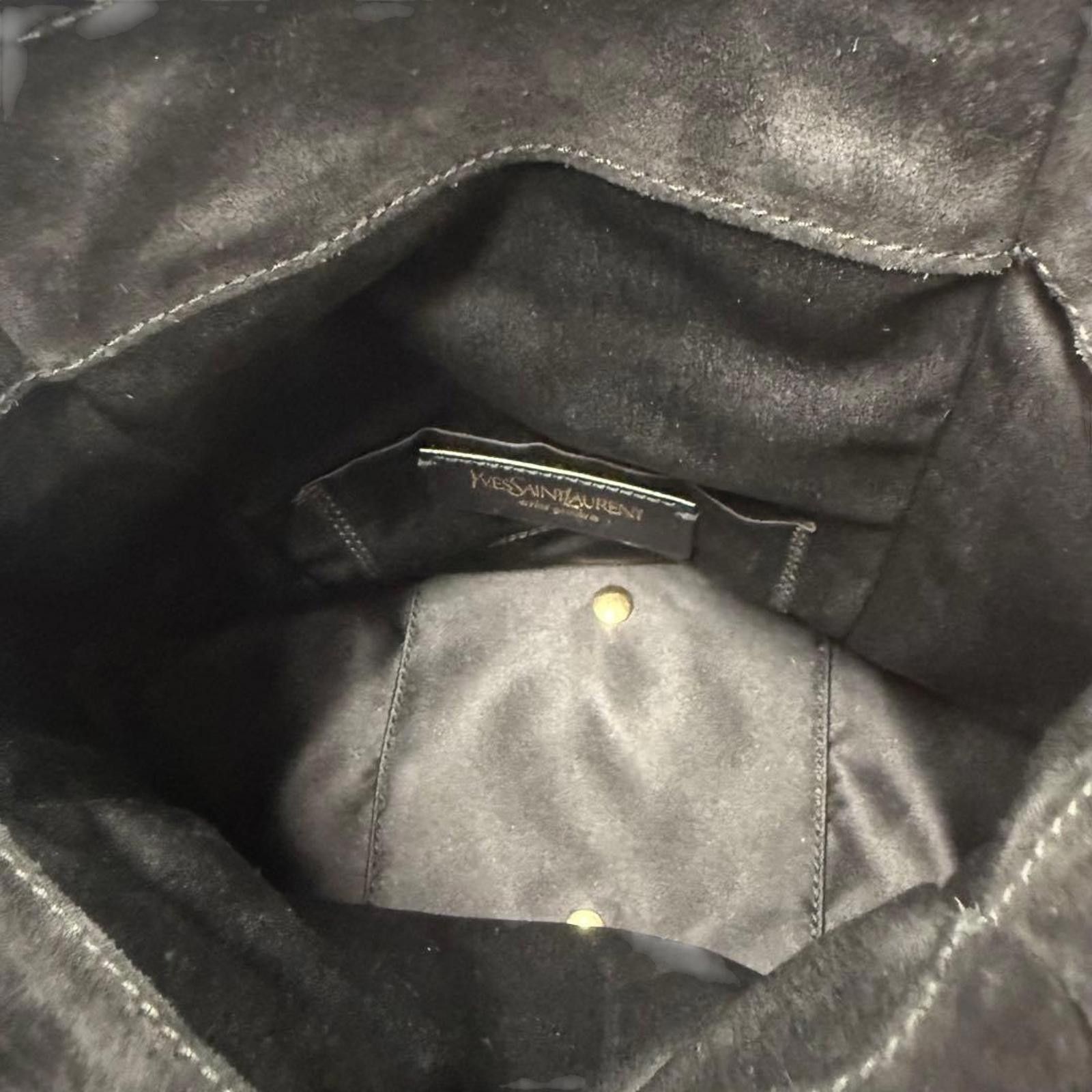 Saint Laurent Paris Saint Laurent - Metallic Leather Handbag with Gold-tone Size ONE SIZE - 4 Thumbnail
