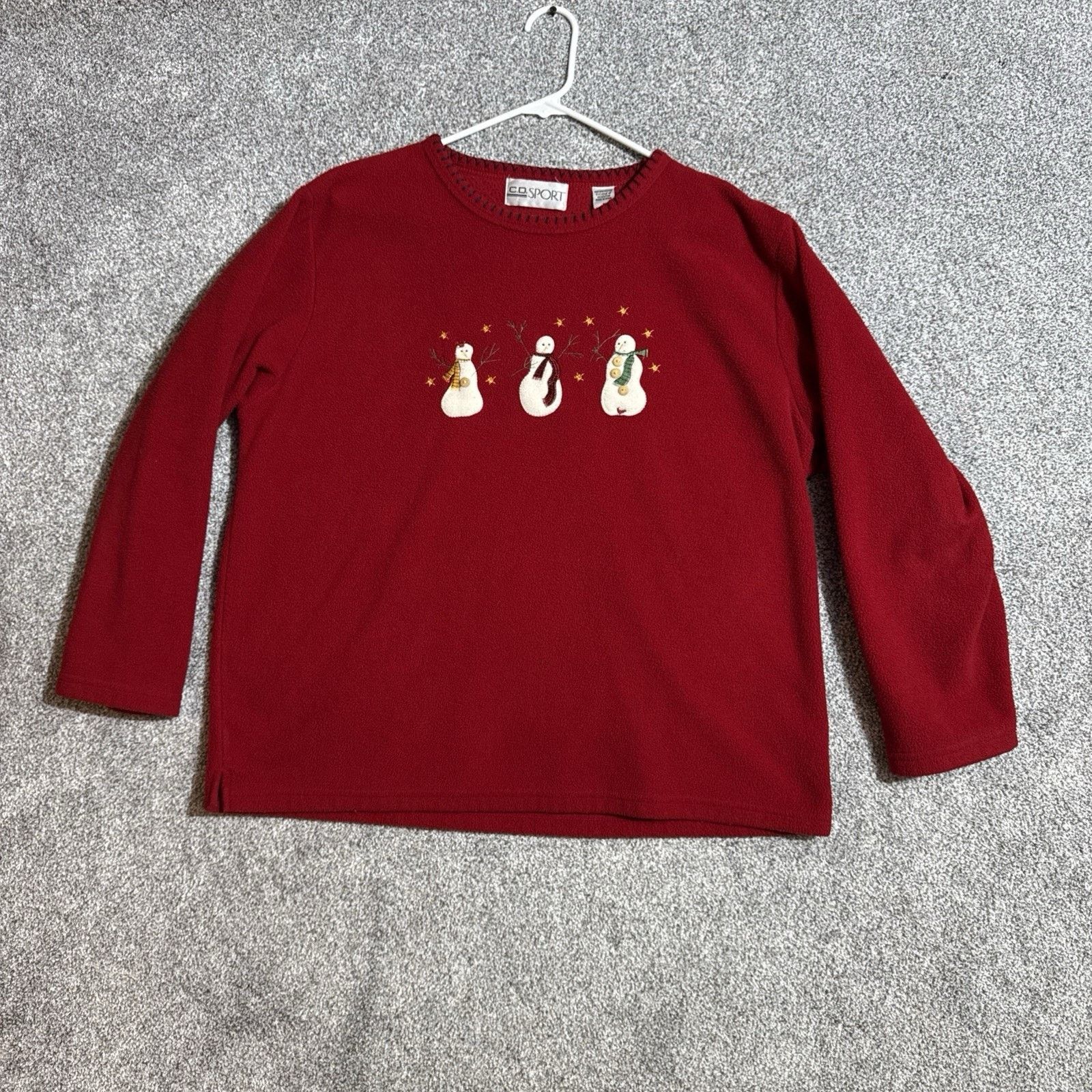 Other Retro Y2K Sweatshirt Womens L Embroidered Snowman Holiday Size L / US 10 / IT 46 - 1 Thumbnail