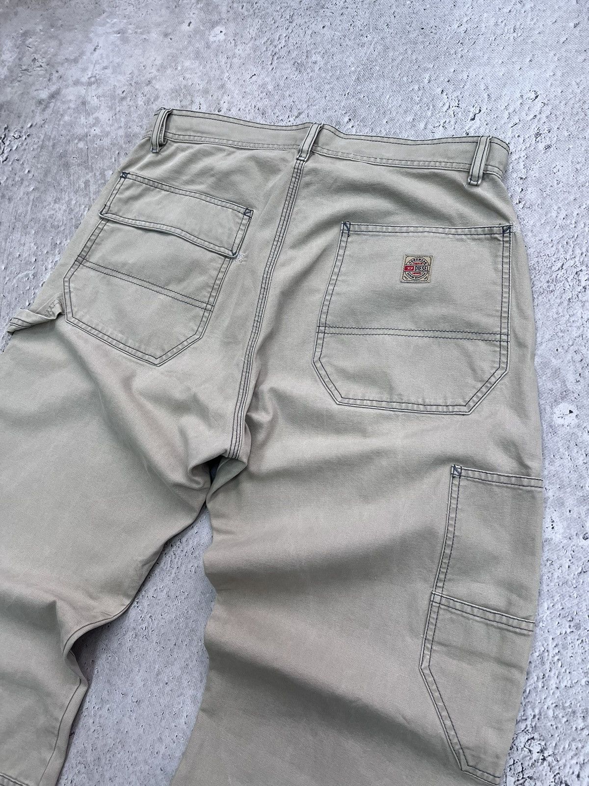 Carhartt × Diesel Vintage retro carpenter cargo diesel corduroy pants baggy Size US 31 - 11 Thumbnail