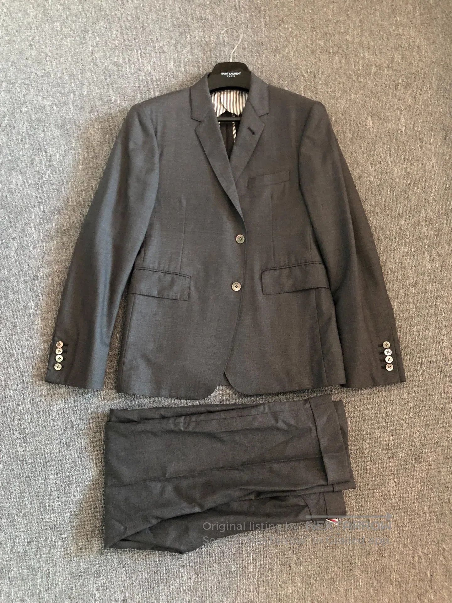 Thom Browne Thom Browne Gray Wool Suit Jacket. Size US L / EU 52-54 / 3 - 1 Thumbnail