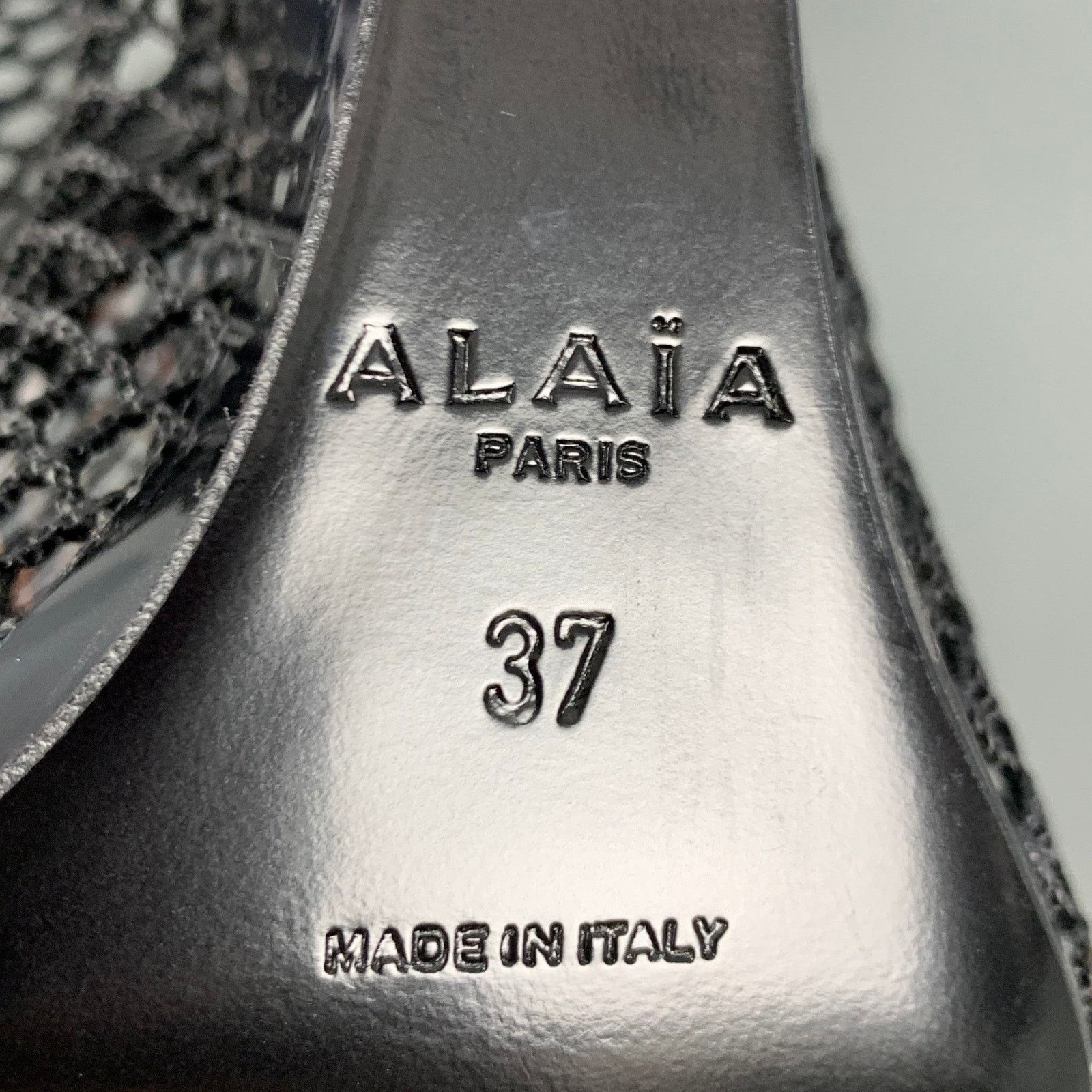 Alaia ALAIA Size 7 Black Clear Wedge Boots Size US 7 / IT 37 - 7 Thumbnail