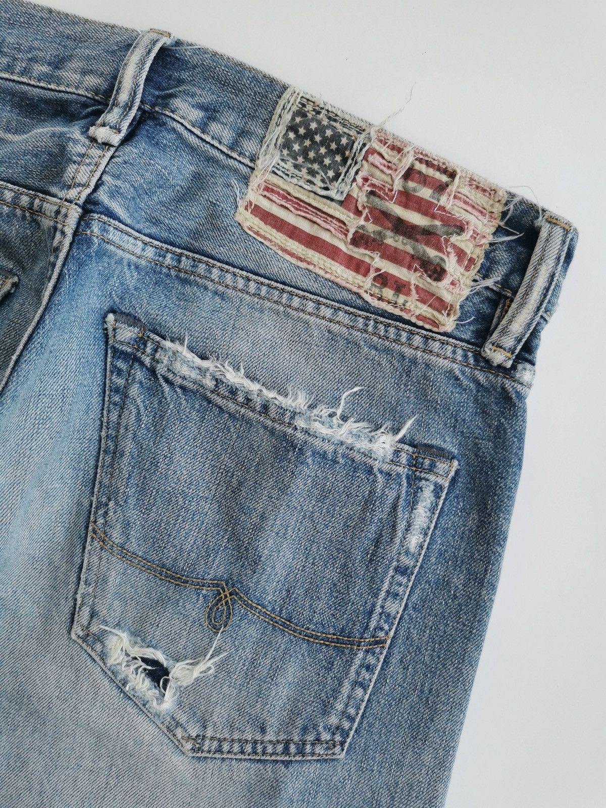 Ralph Lauren Ralph Lauren Mercer Slim Straight Distressed Jeans Size US 30 / EU 46 - 10 Thumbnail
